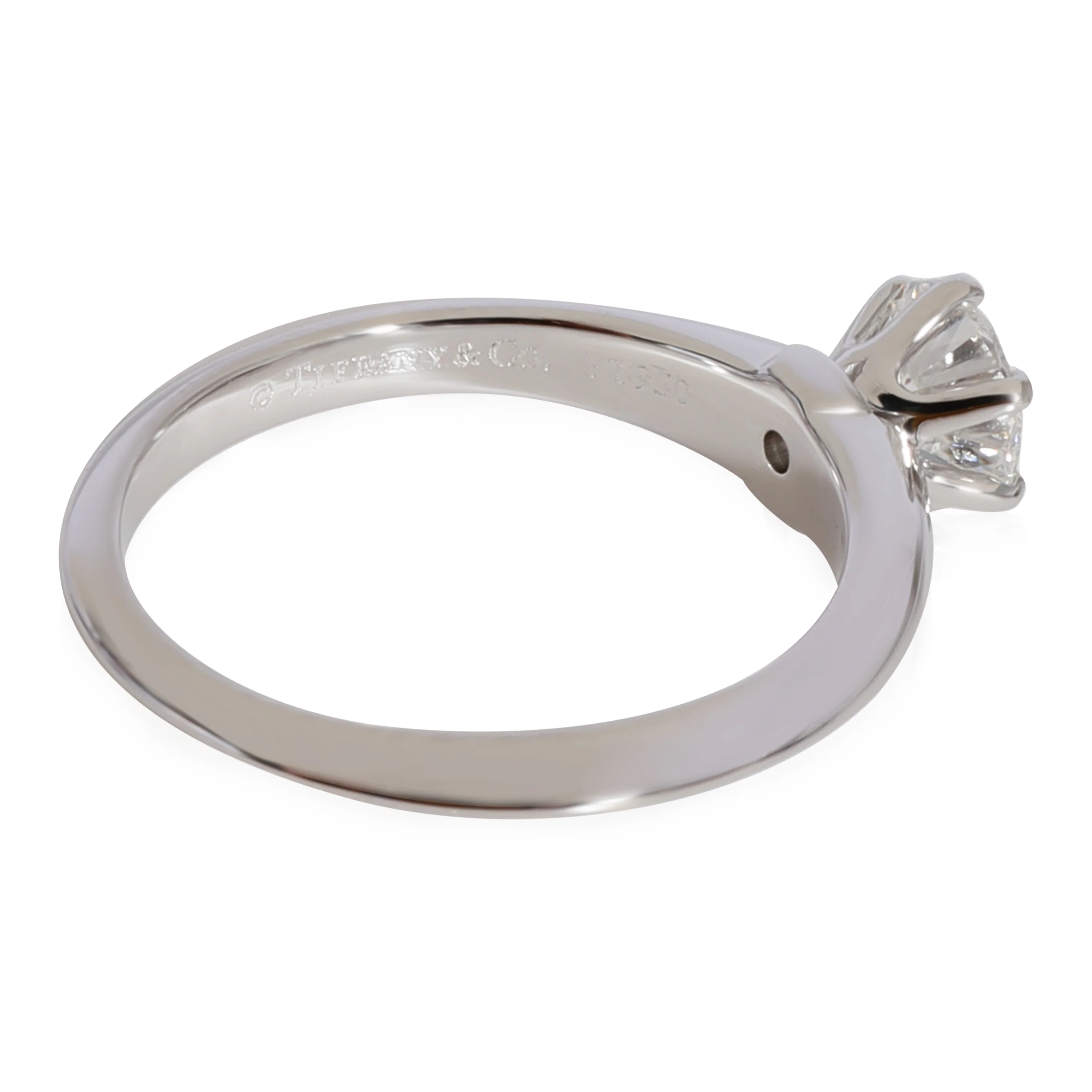 Tiffany & Co. 0.56 Diamond Solitaire Ring in Platinum D VVS2 - Image 3