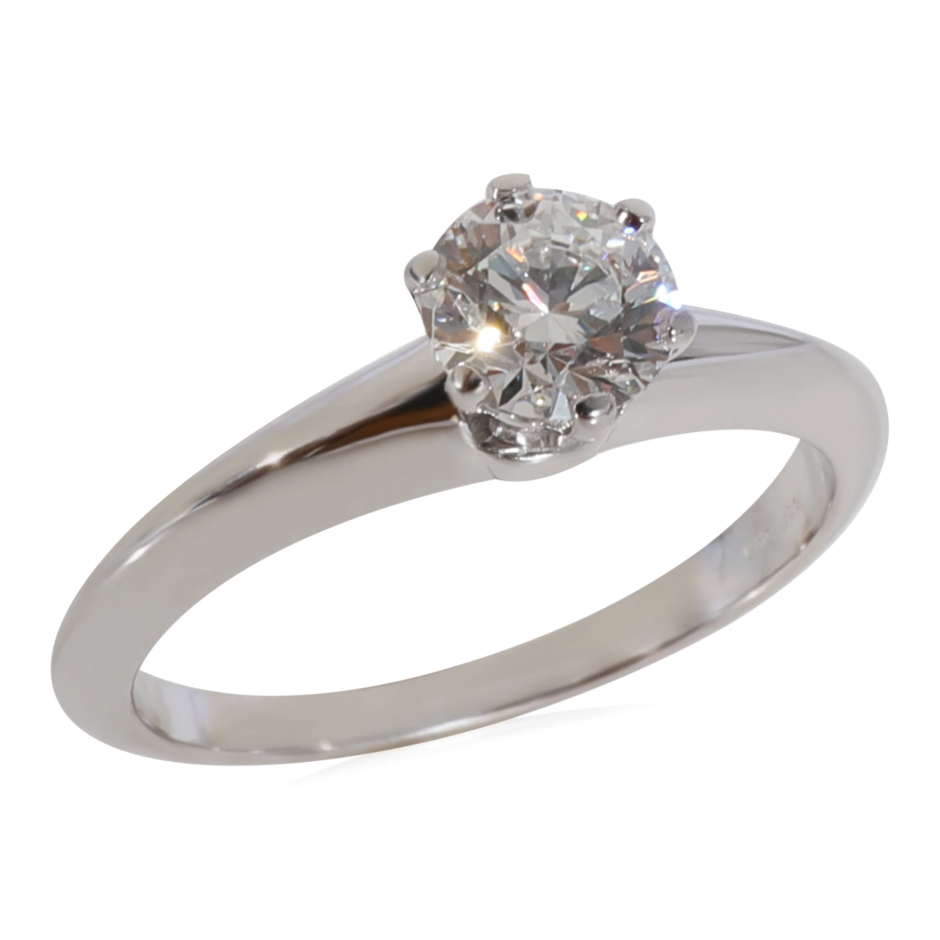 Tiffany & Co. 0.56 Diamond Solitaire Ring in Platinum D VVS2 - Image 5