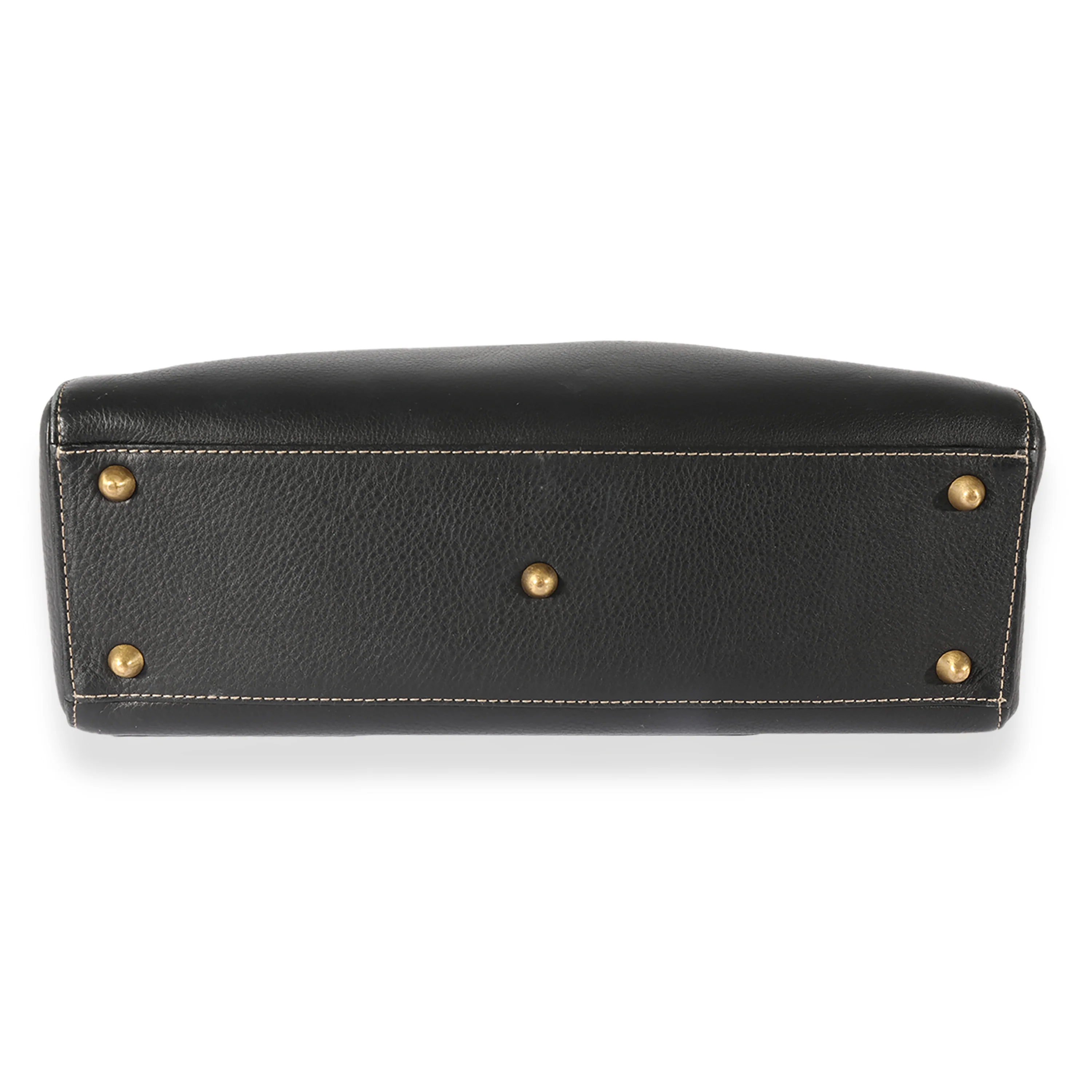 Christian Dior Black Leather Large Lady Dior Bag - Image 5