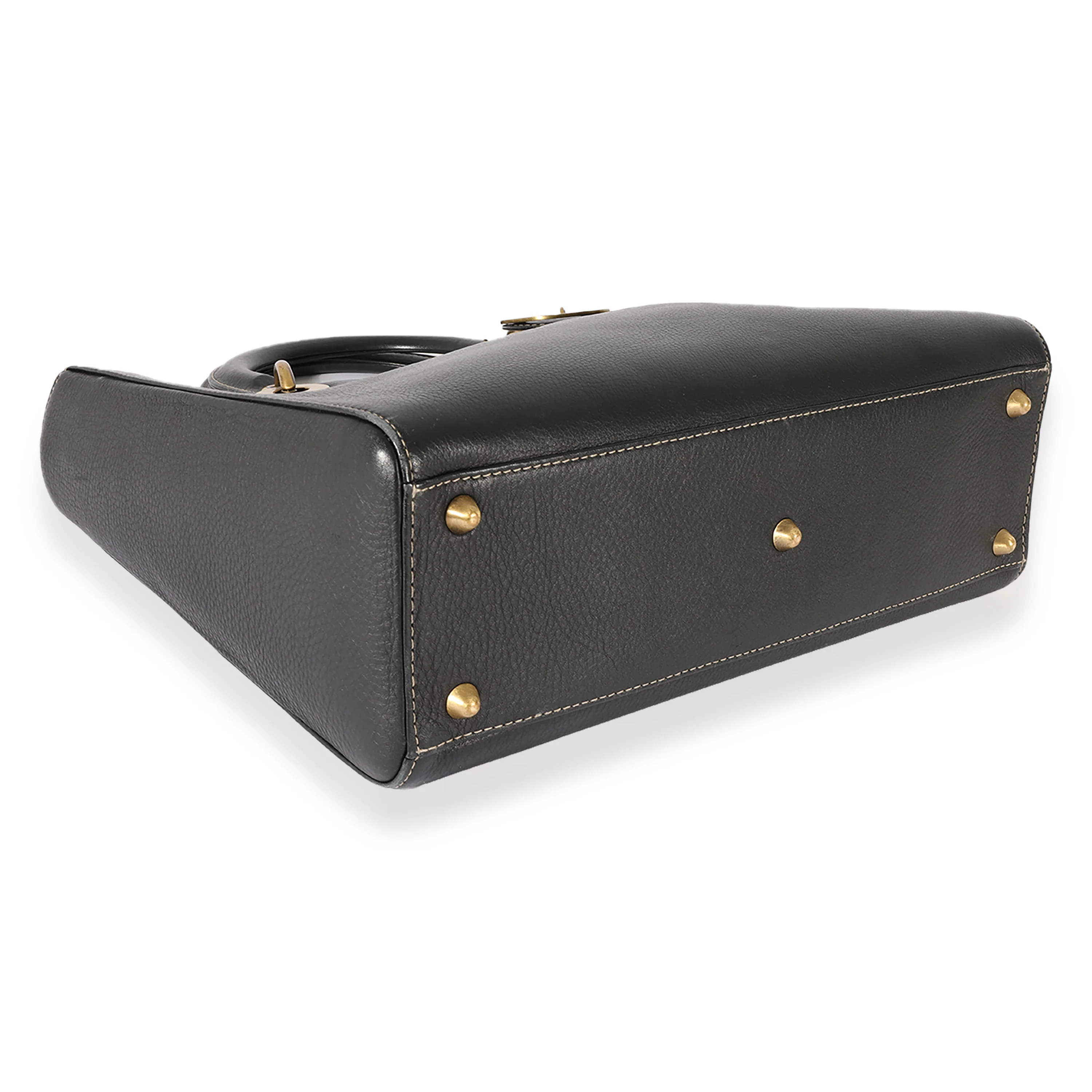 Christian Dior Black Leather Large Lady Dior Bag - Image 6