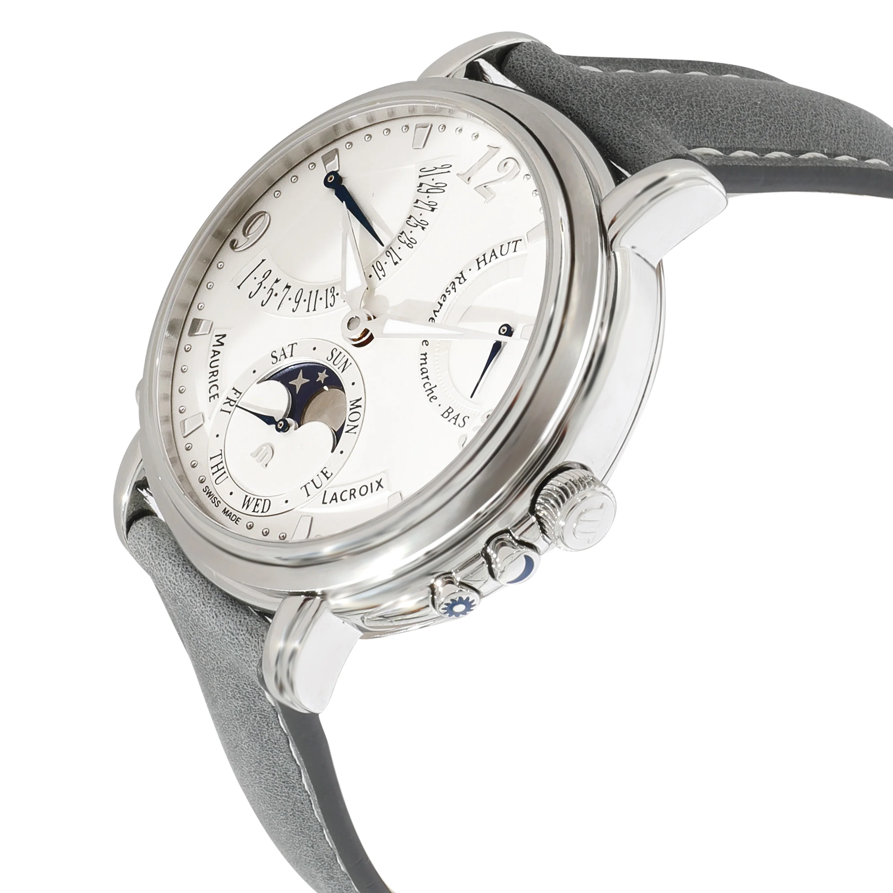 Masterpiece Lune Retrograde MP7078 Mens Watch in  Stainless Ste - Image 3