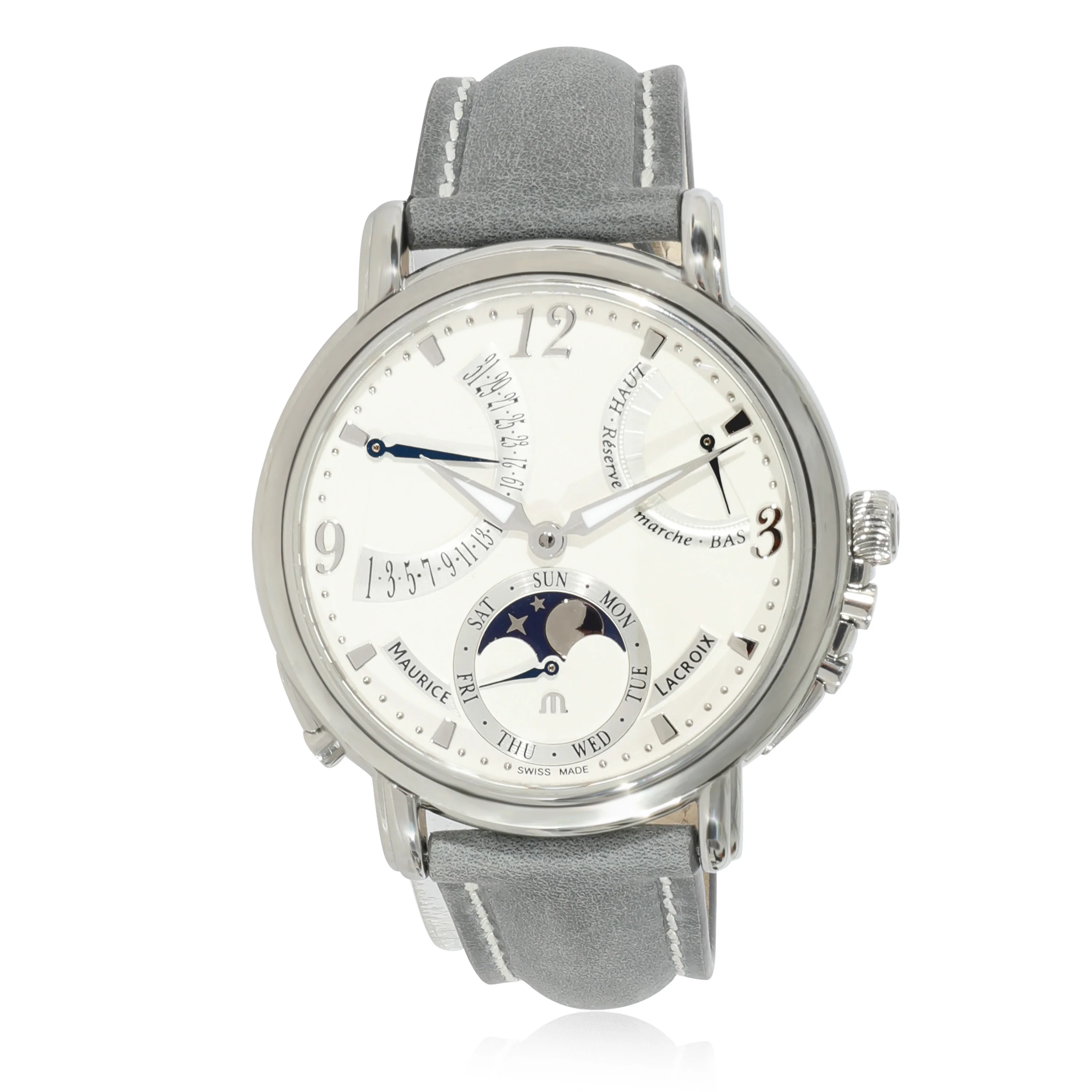 Masterpiece Lune Retrograde MP7078 Mens Watch in  Stainless Ste - Image 5