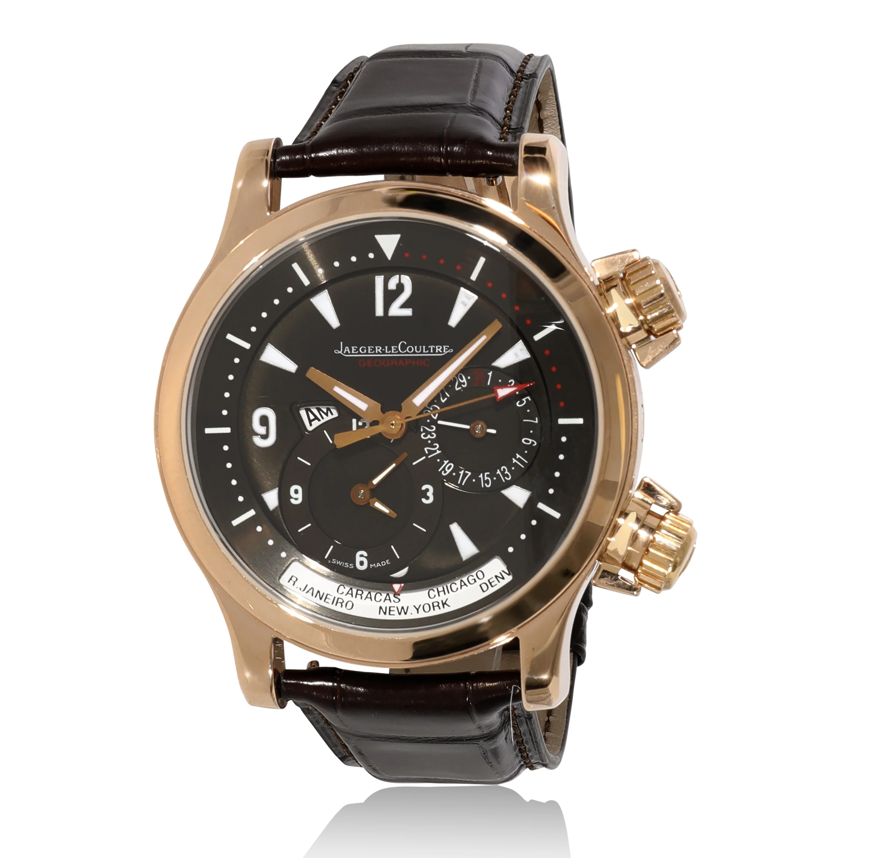 Master Compressor Geographic Q1712440 Mens Watch in 18kt Rose - Image 5