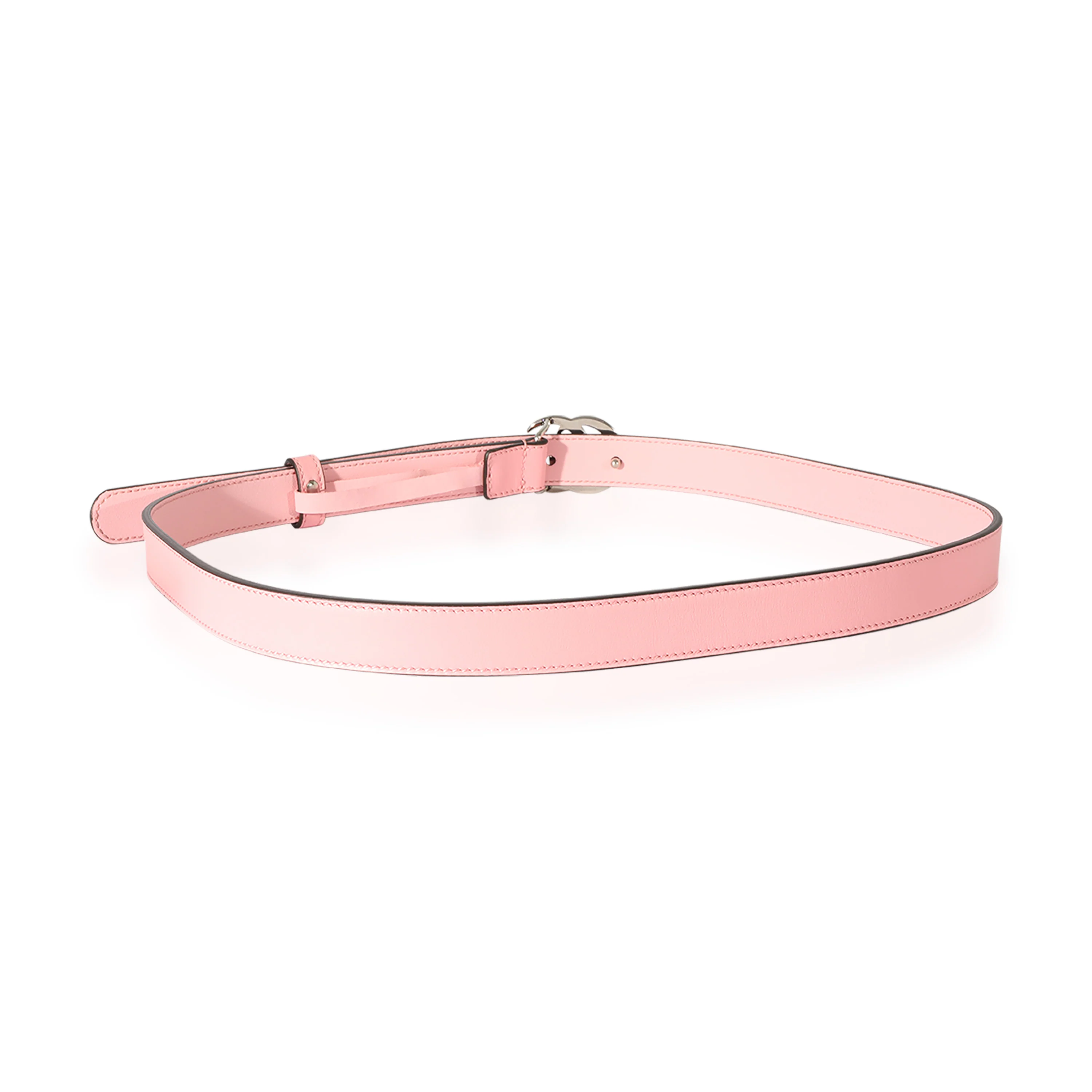 Pink Leather Double G Belt 80 - Image 3