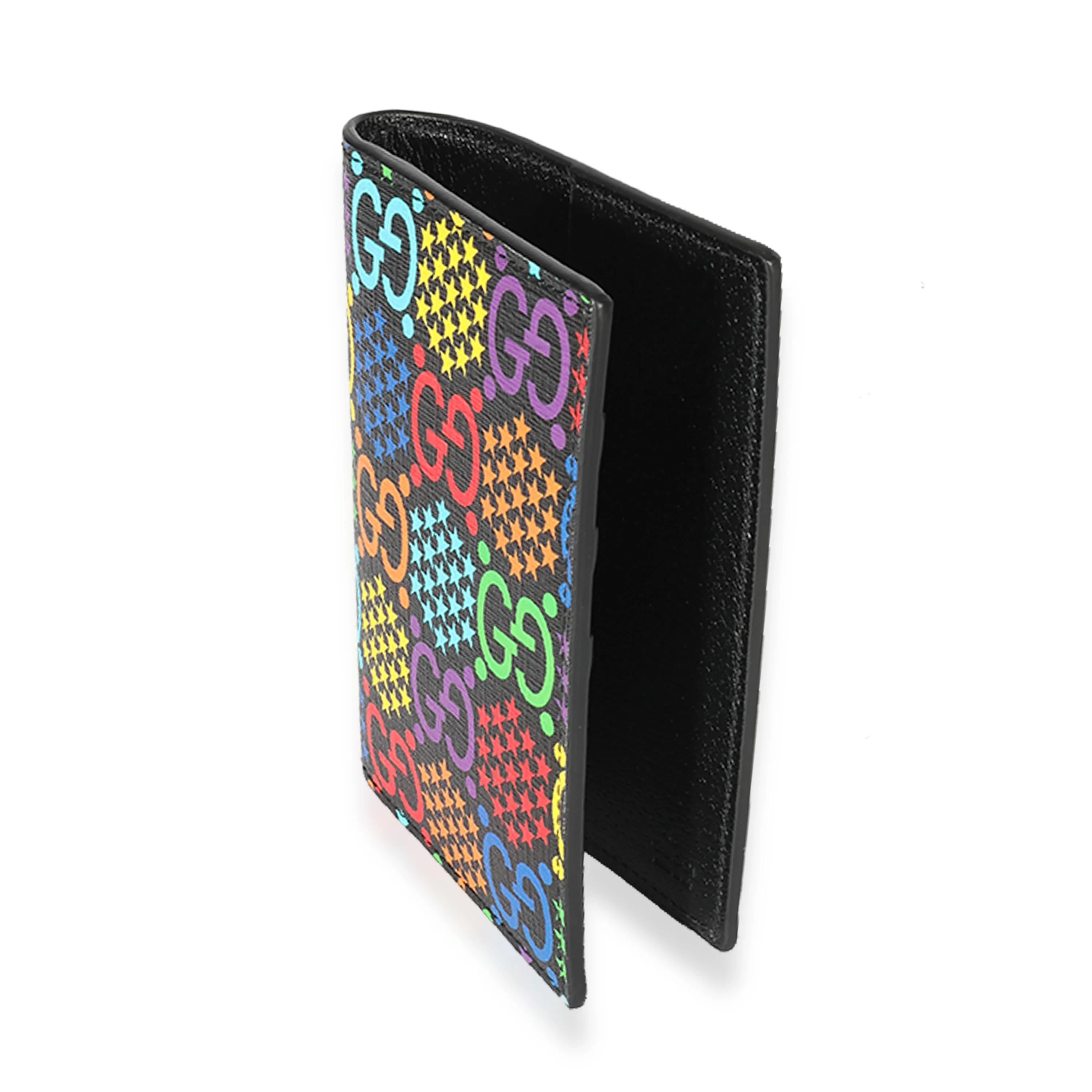 Gucci Limited Edition Psychedelic Rainbow GG Supreme Canvas Passport Cover - Image 2