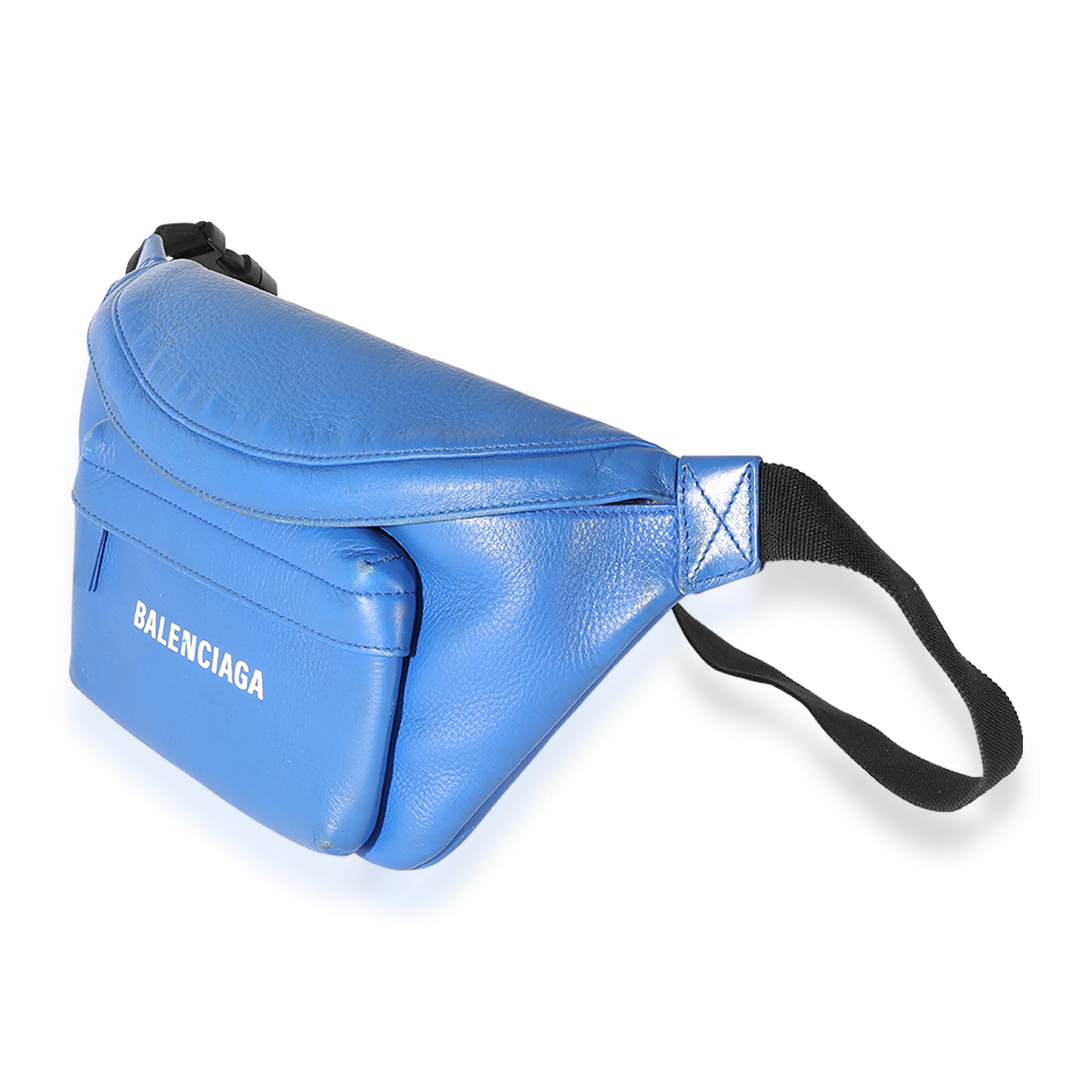 Blue Leather Everyday Logo Belt Bag - Image 2