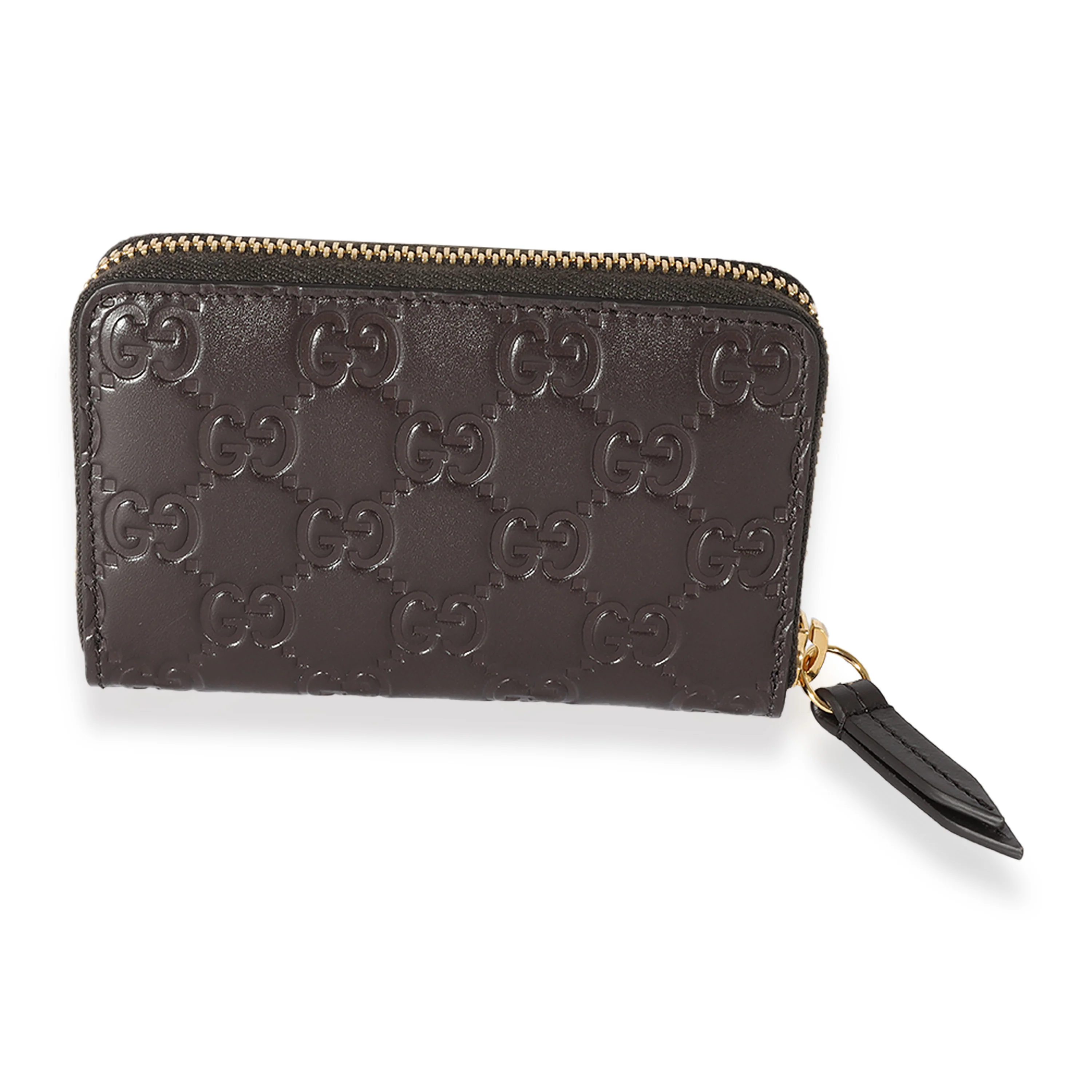 Gucci Brown Guccissima Signature Card Case - Image 3