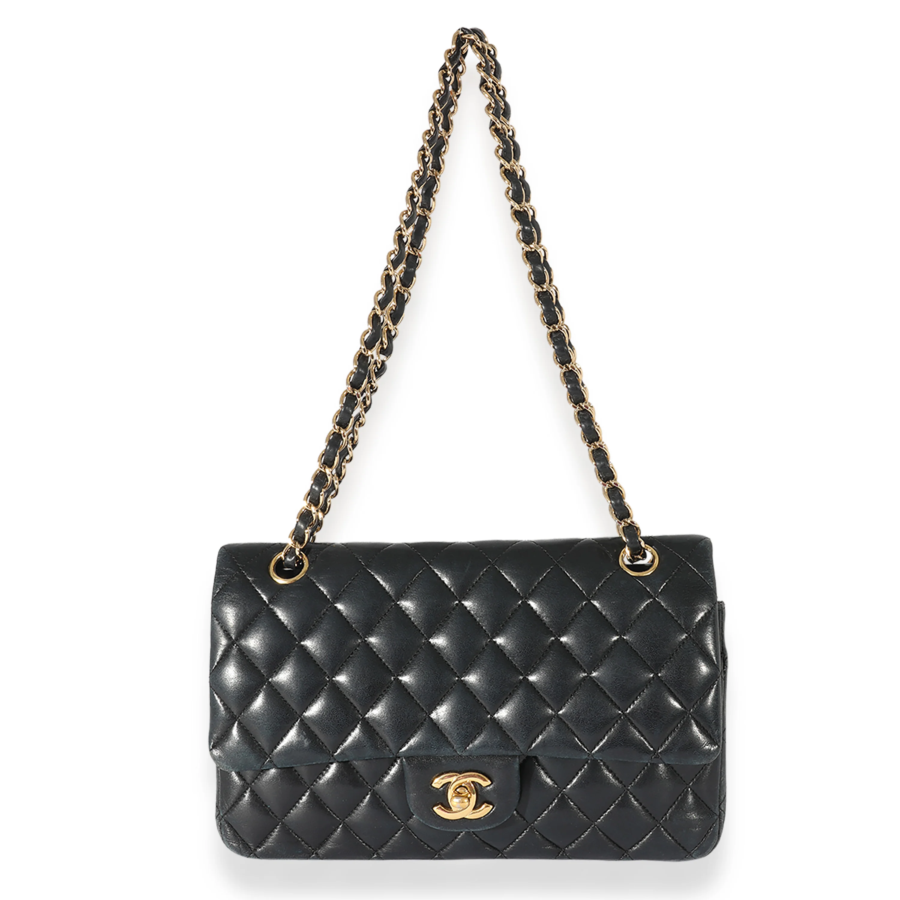 Black Chanel Quilted Lambskin Medium Classic Double Flap Bag - Image 4