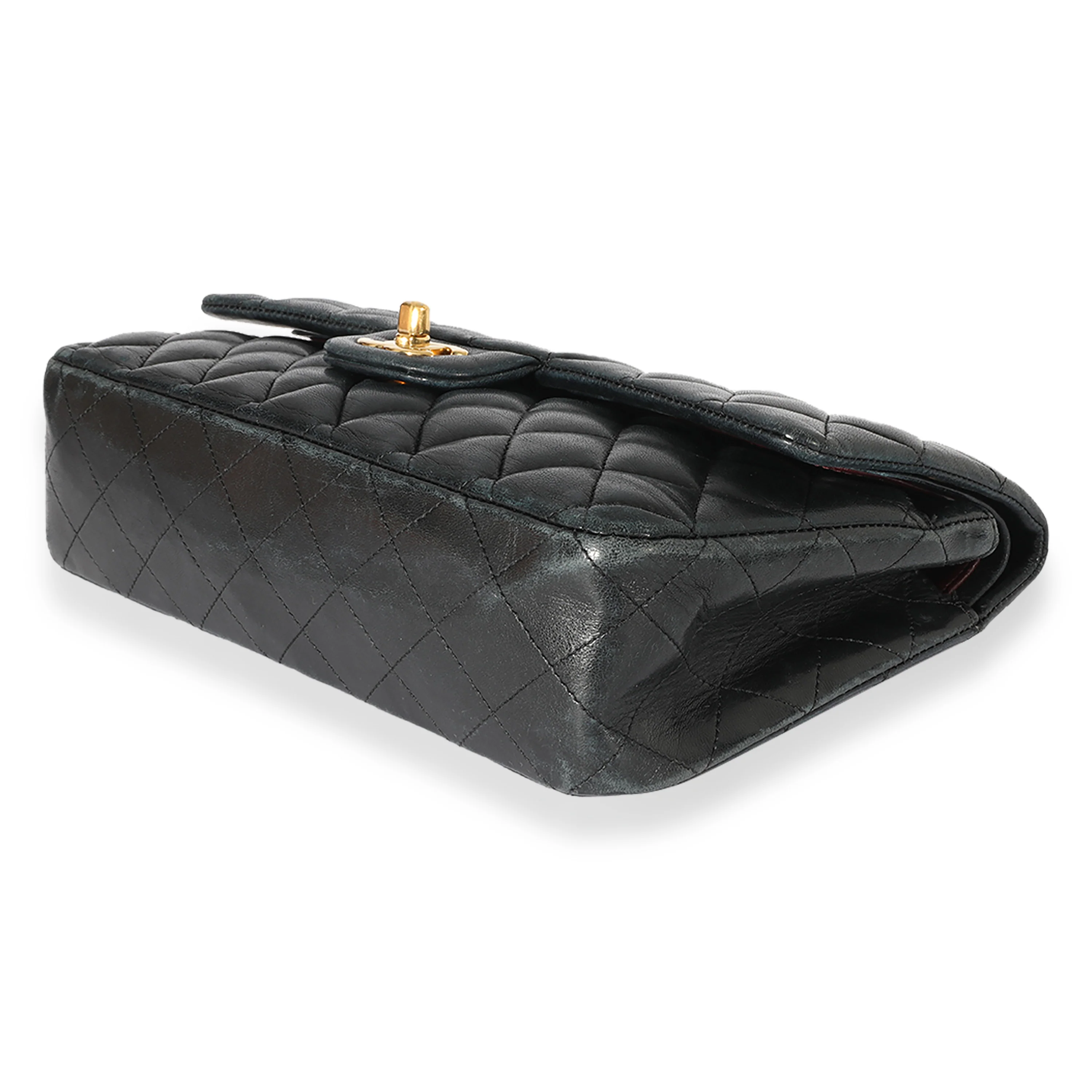 Black Chanel Quilted Lambskin Medium Classic Double Flap Bag - Image 6