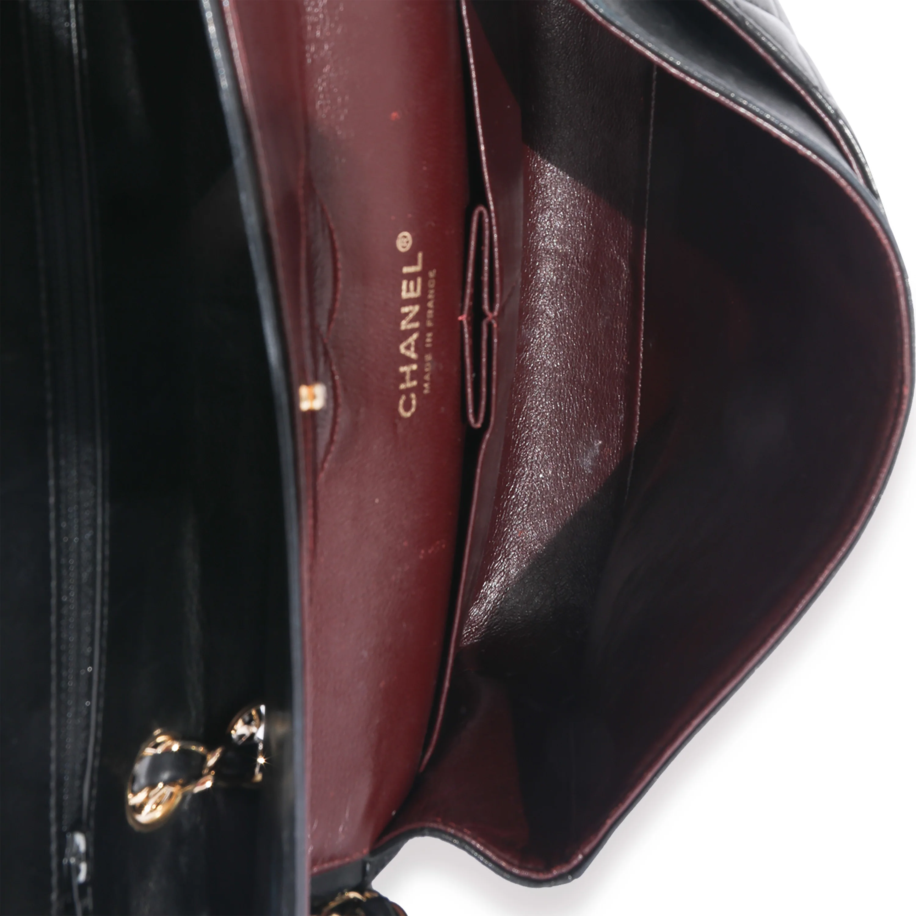 Black Chanel Quilted Lambskin Medium Classic Double Flap Bag - Image 8