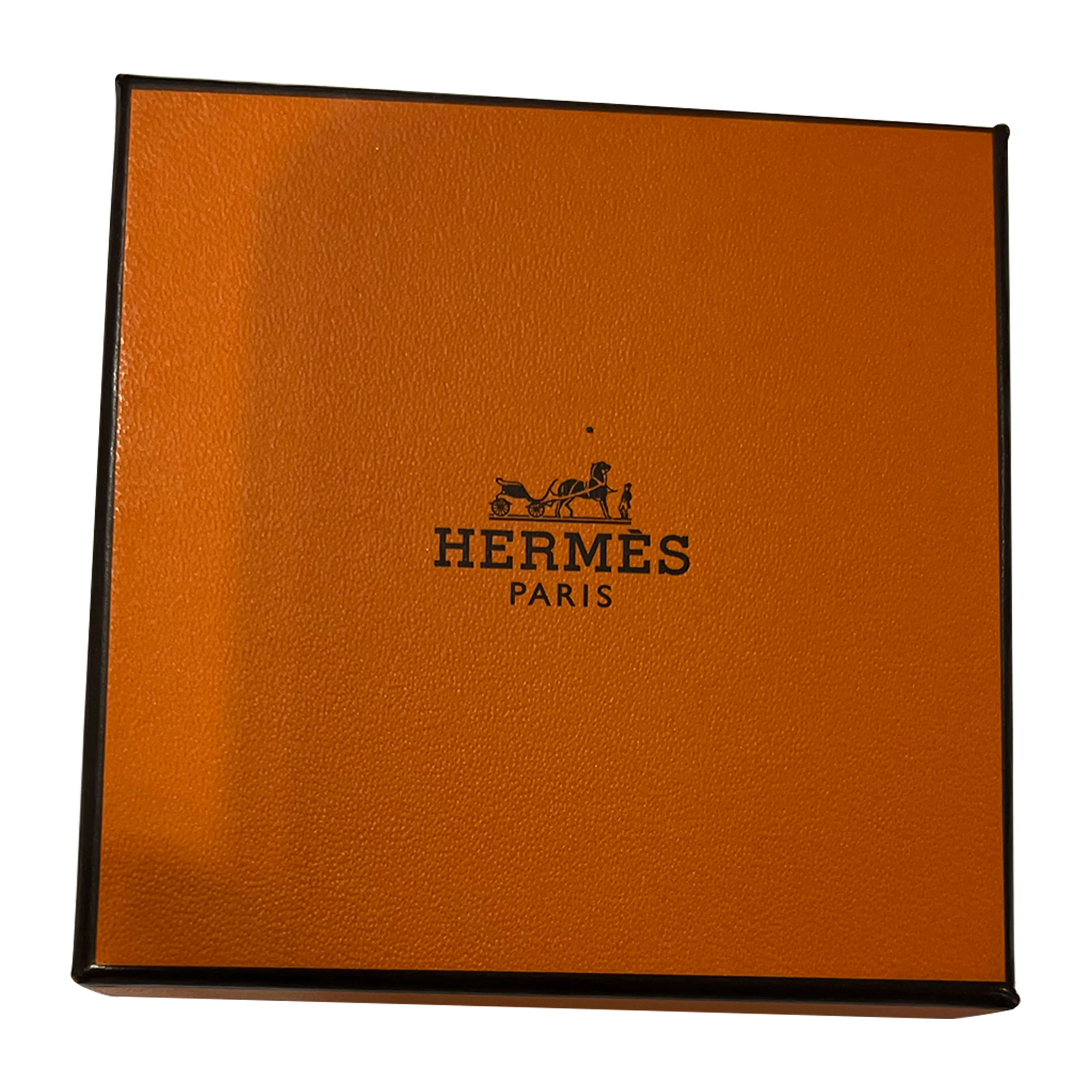 Hermès Plated Fouet de Cheval Blue-Green Narrow Enamel Bangle (59MM) - Image 5