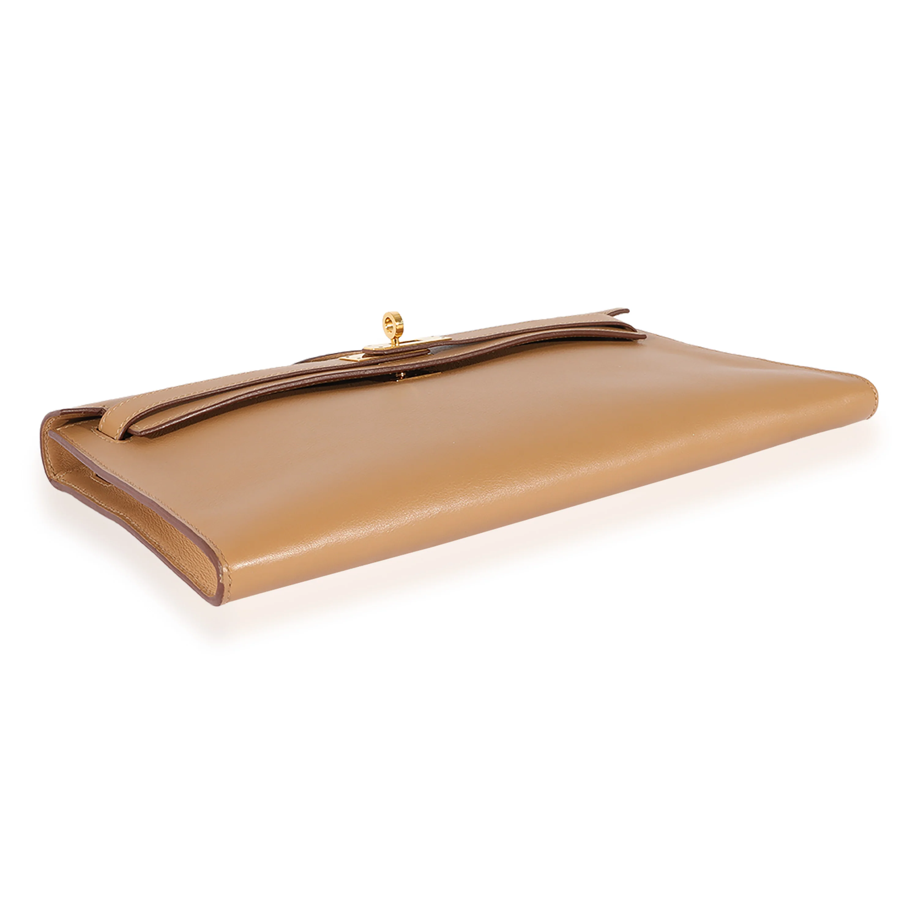 Hermès Bronze Dore Swift Kelly Longue Clutch GHW - Image 6