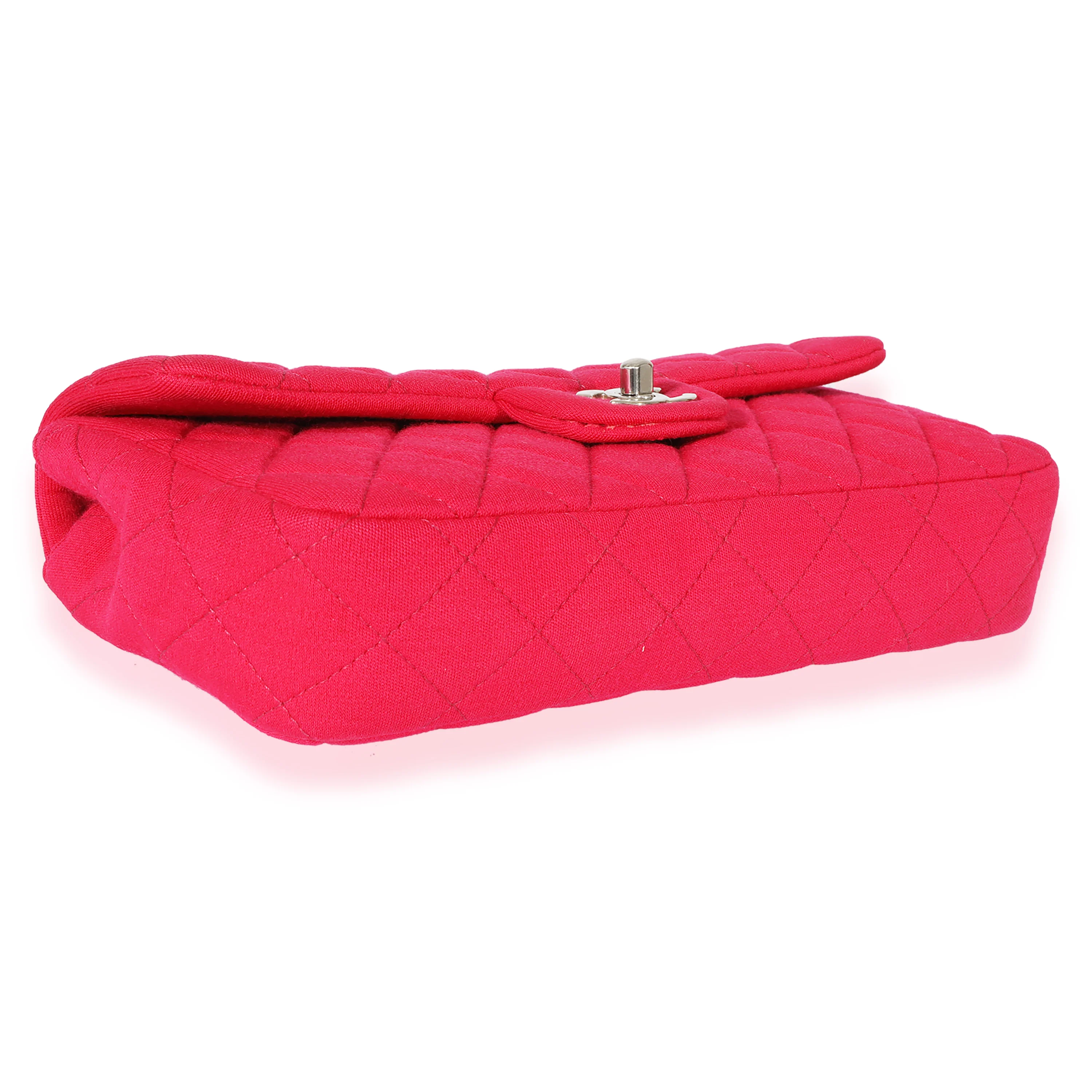 Chanel Pink Jersey East West Flap - Image 6