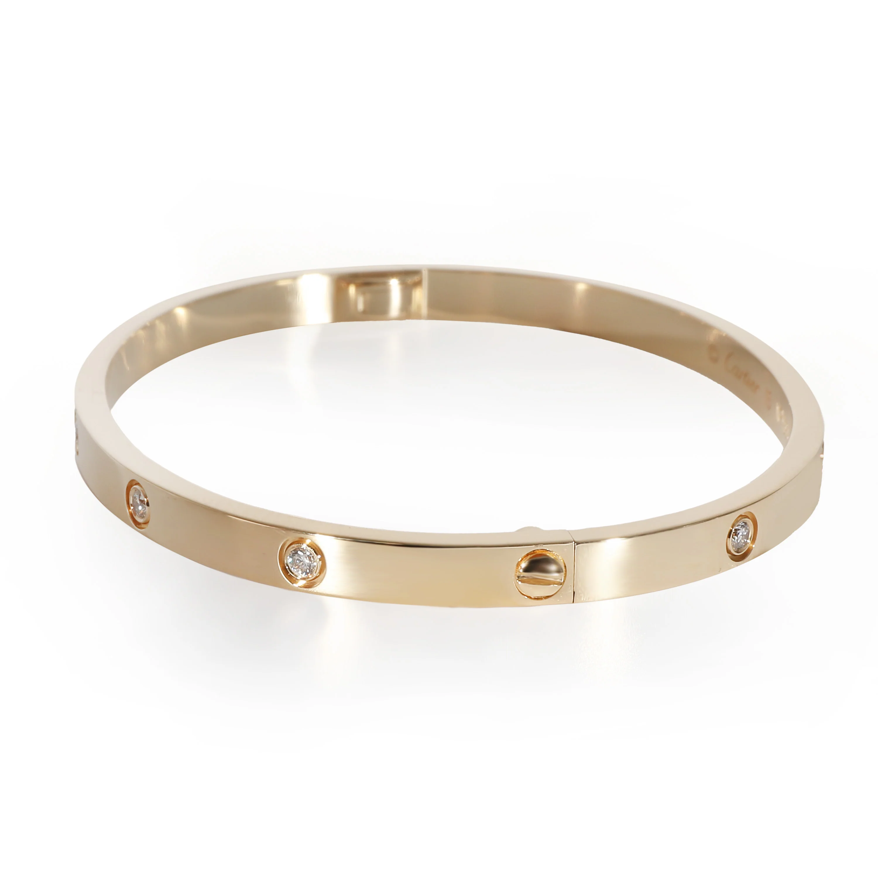 Cartier Love Bracelet, Small Model, 10 Diamonds (Yellow Gold, Diamonds) - Image 2