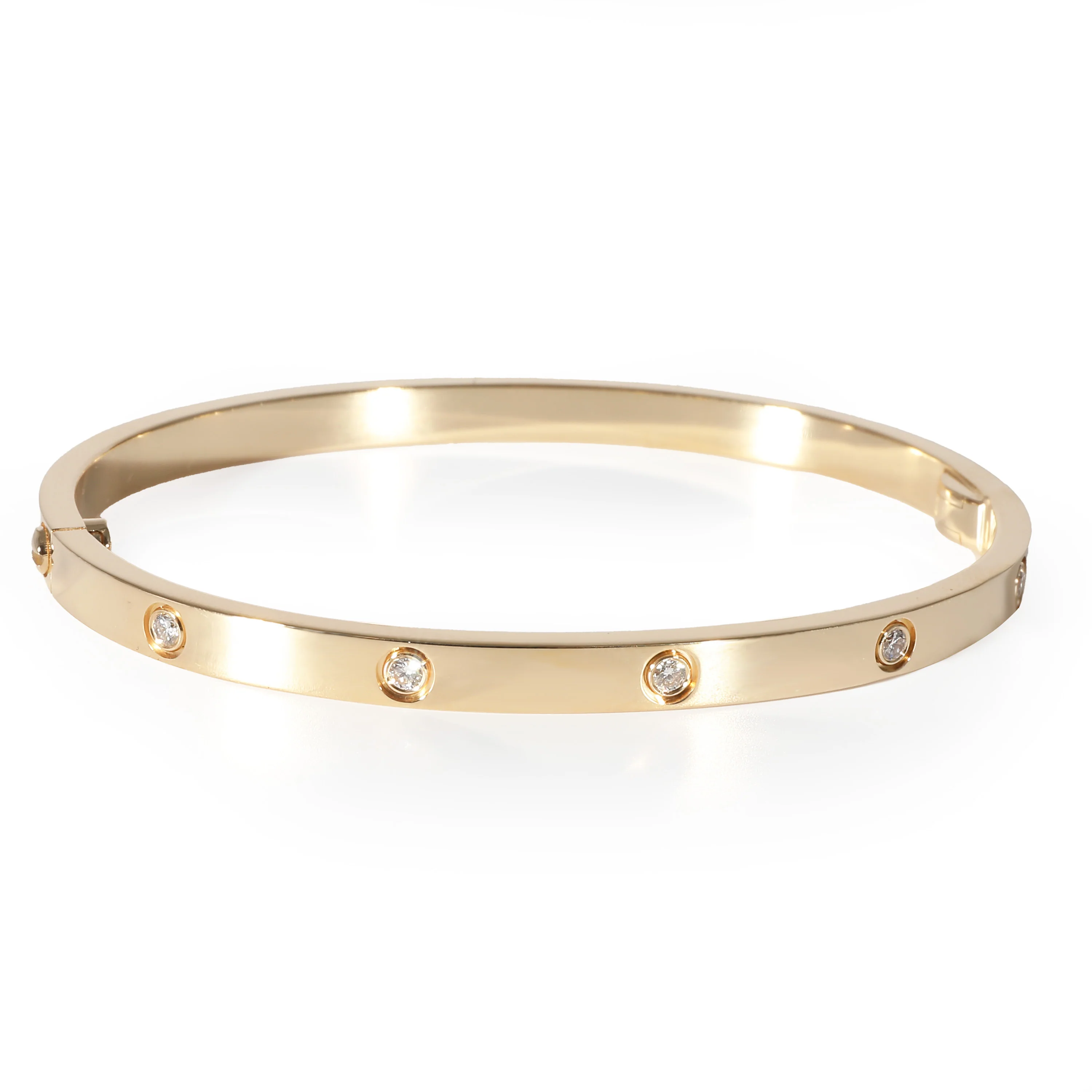 Cartier Love Bracelet, Small Model, 10 Diamonds (Yellow Gold, Diamonds) - Image 4