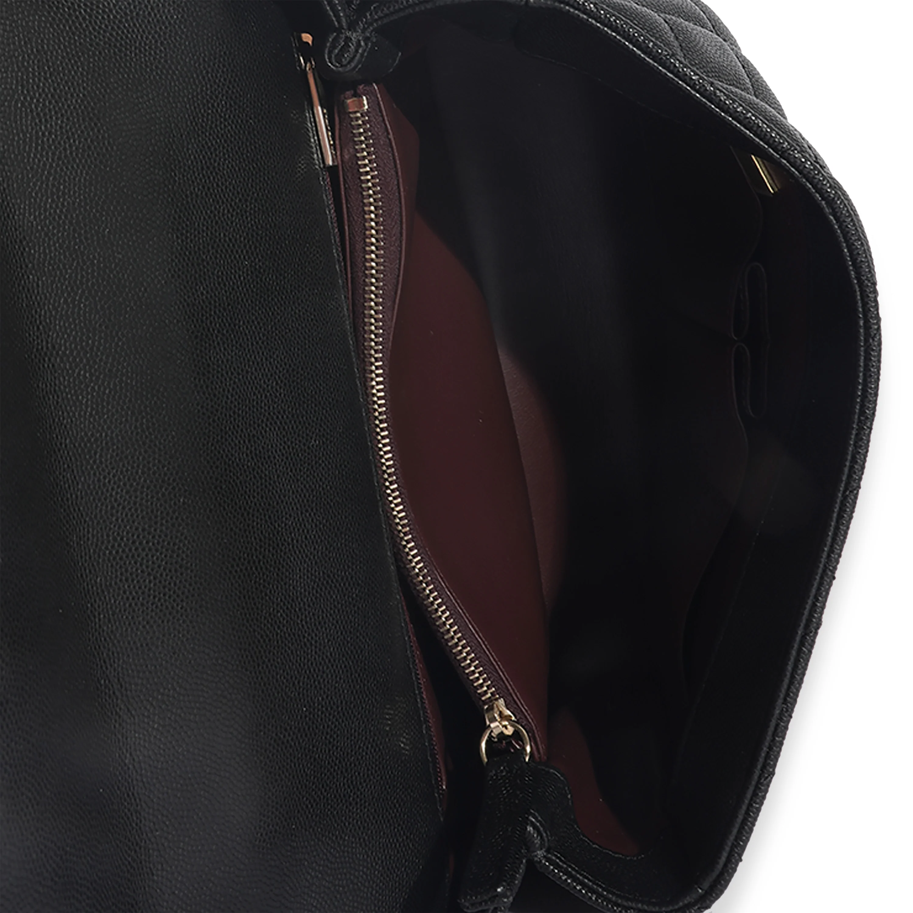 Chanel Black Quilted Caviar Medium Coco Top Handle Bag - Image 6