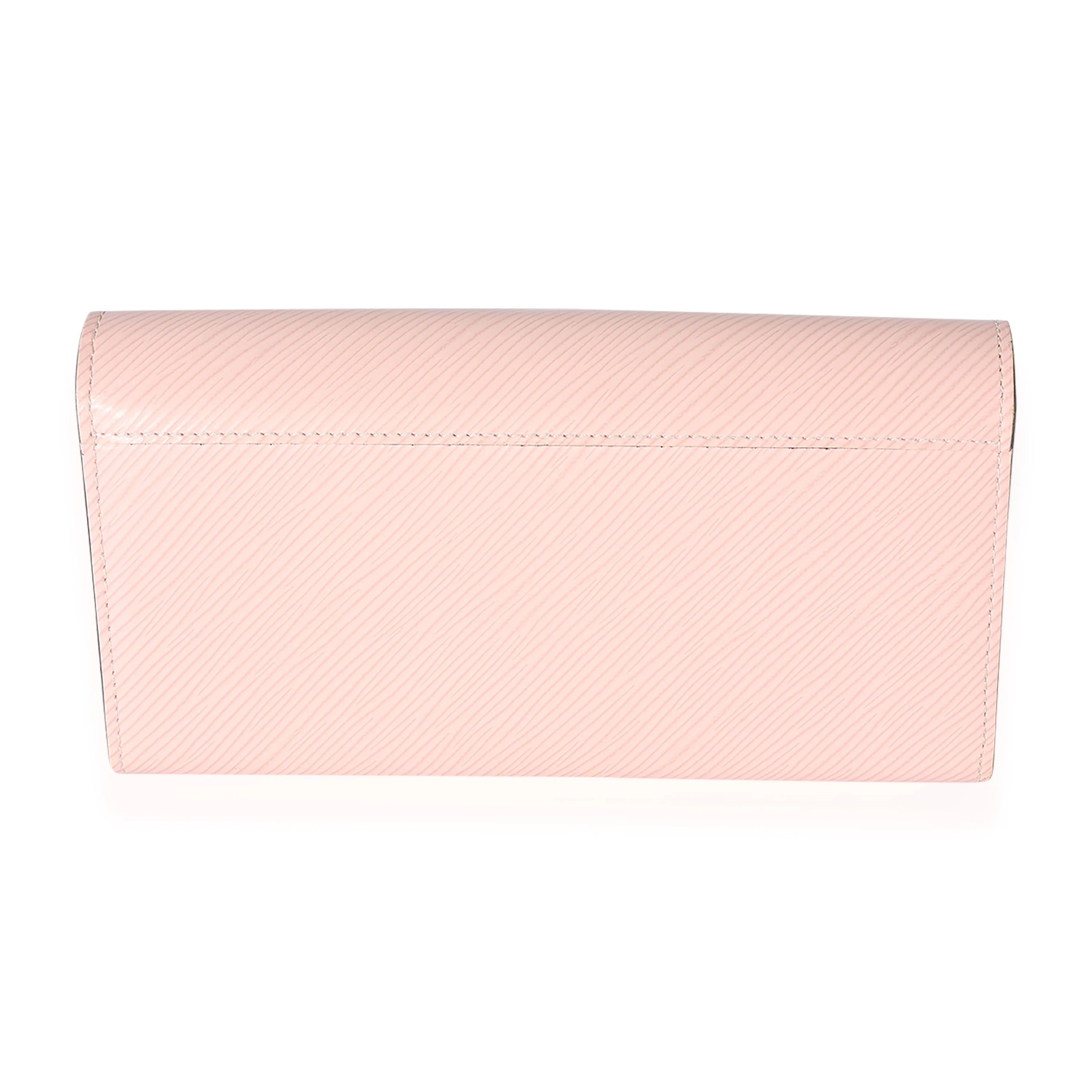 Louis Vuitton Rose Epi Leather Twist Wallet - Image 3