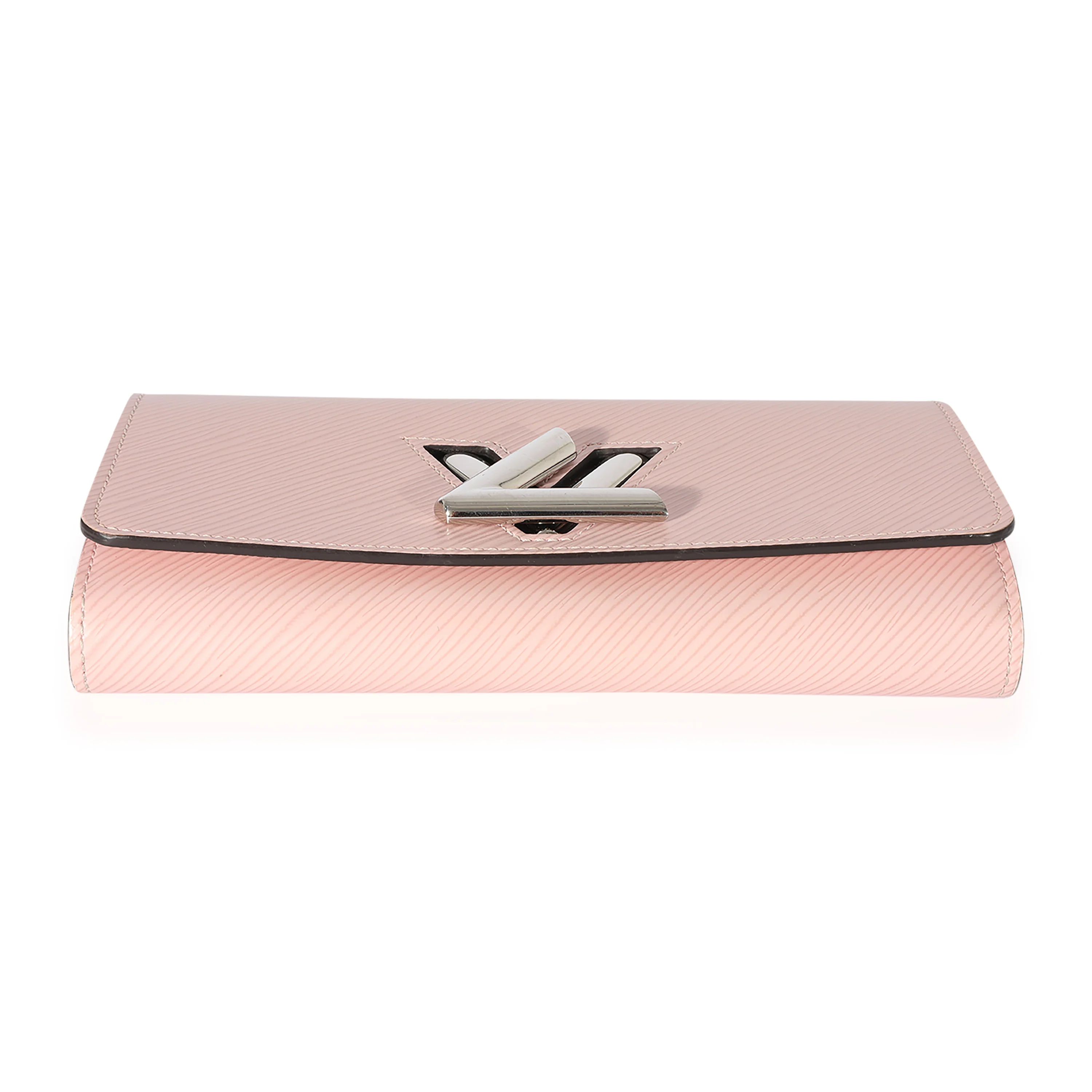 Louis Vuitton Rose Epi Leather Twist Wallet - Image 5