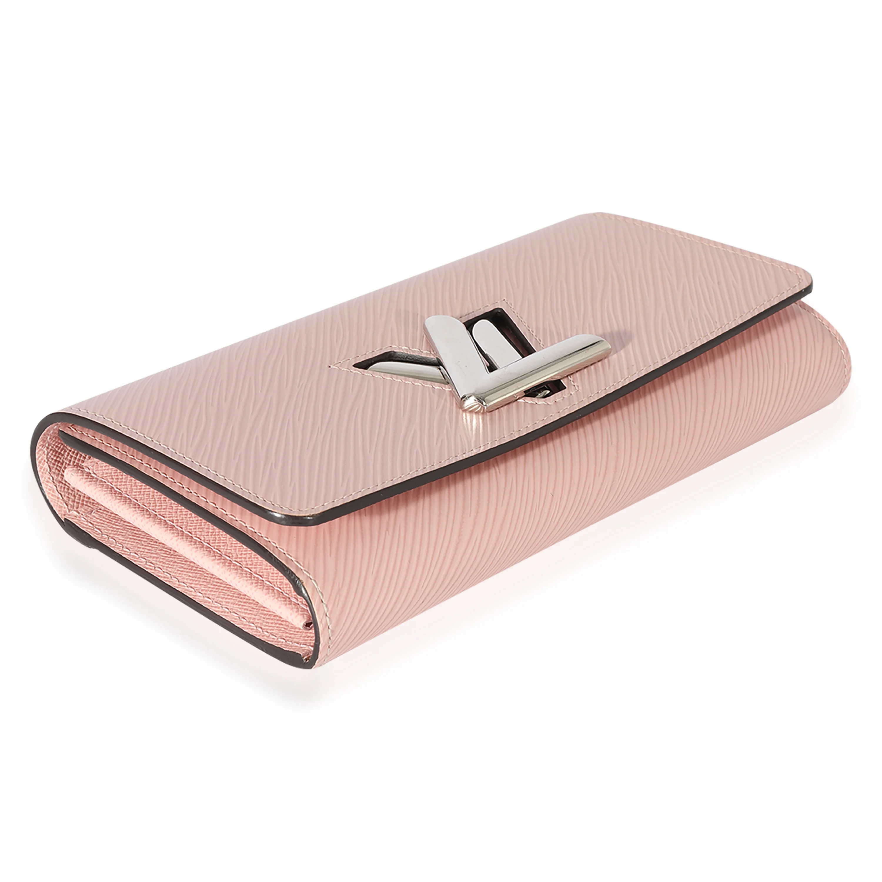 Louis Vuitton Rose Epi Leather Twist Wallet - Image 6