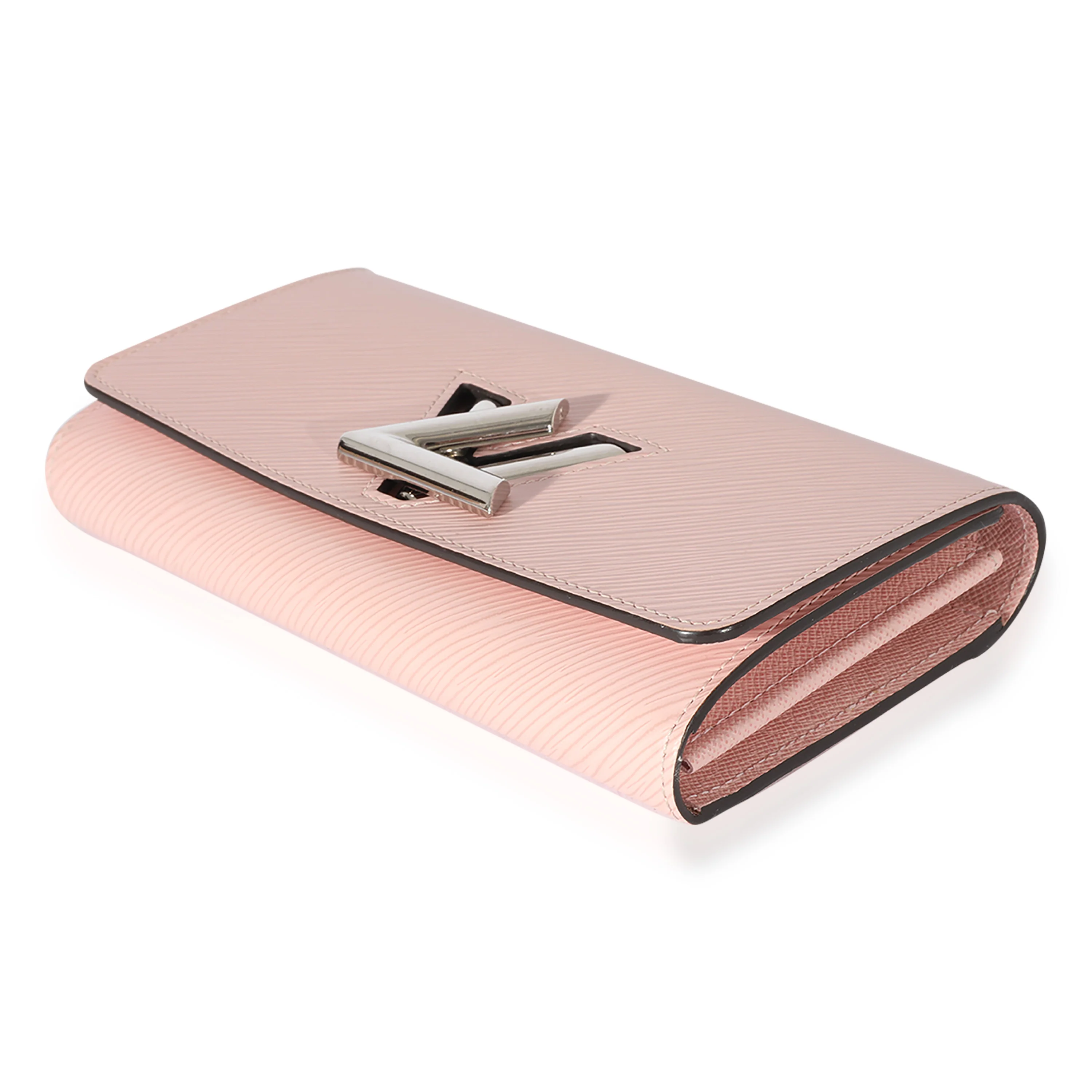 Louis Vuitton Rose Epi Leather Twist Wallet - Image 7
