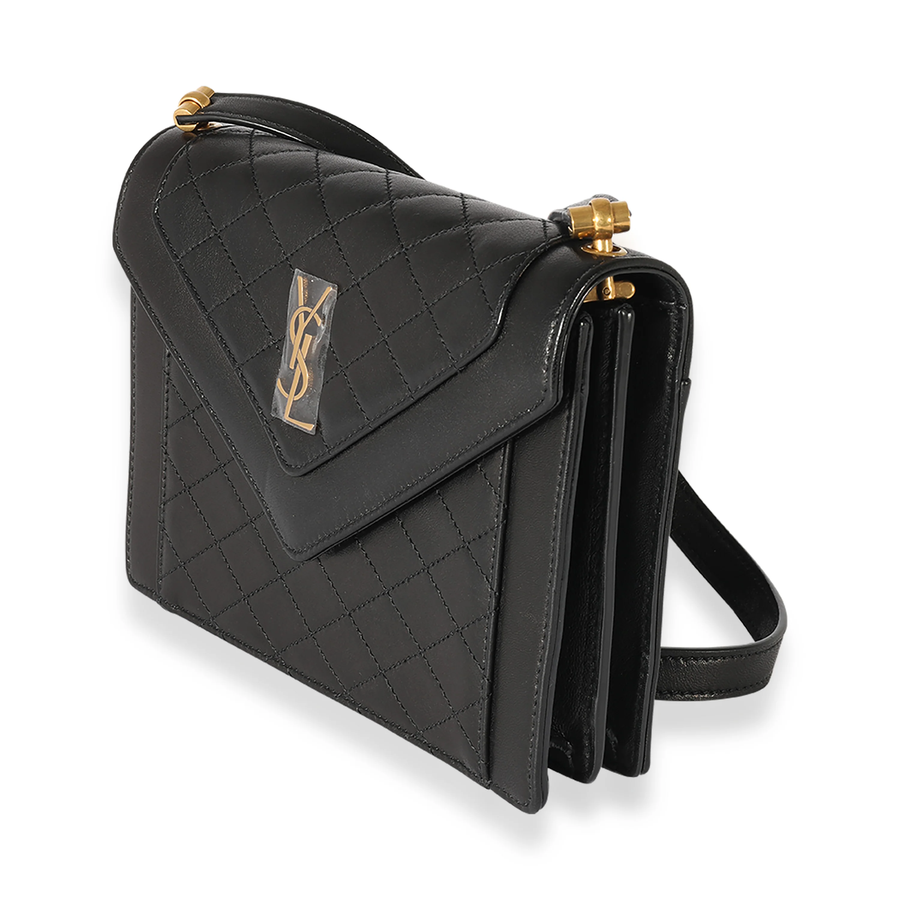 Saint Laurent Black Lambskin Gaby Mini Satchel - Image 2