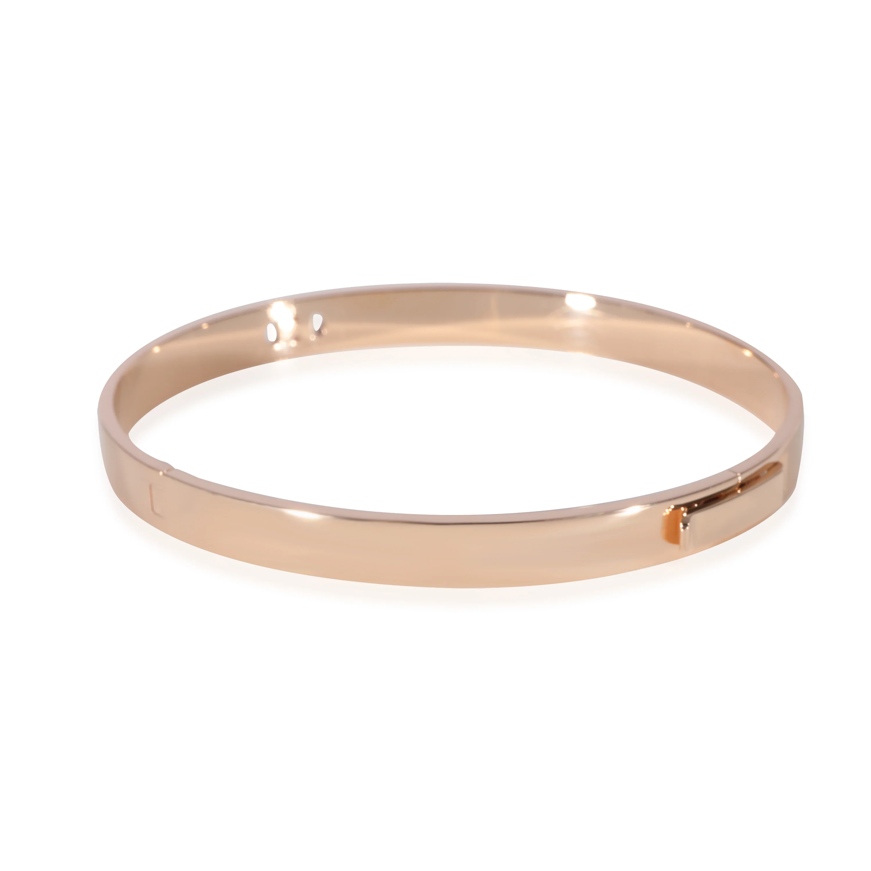 Hermès H dAncre Bracelet in 18k Rose Gold 0.07 CTW - Image 3