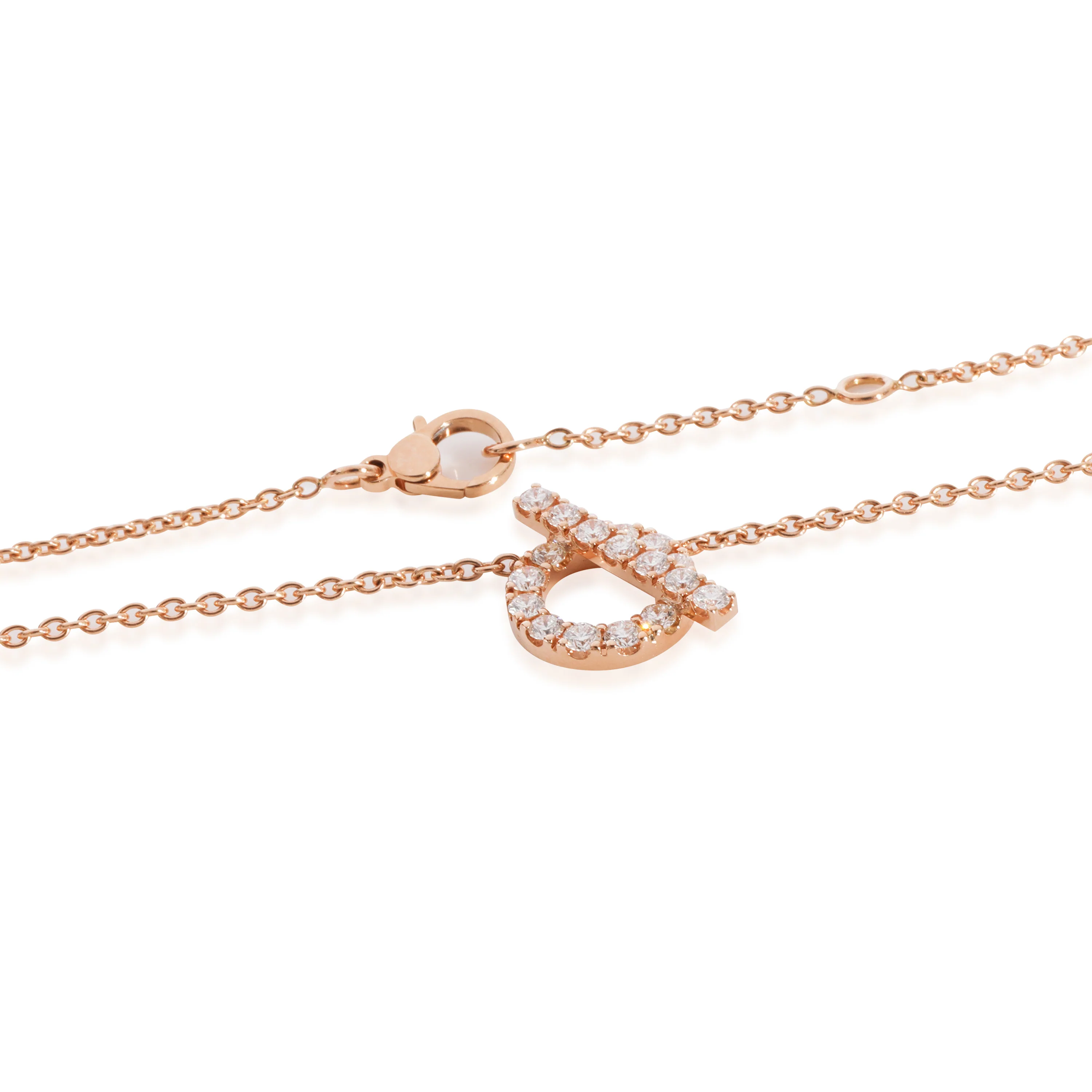 Finesse Pendant with Diamonds in 18k Rose Gold 0.46 CTW - Image 2