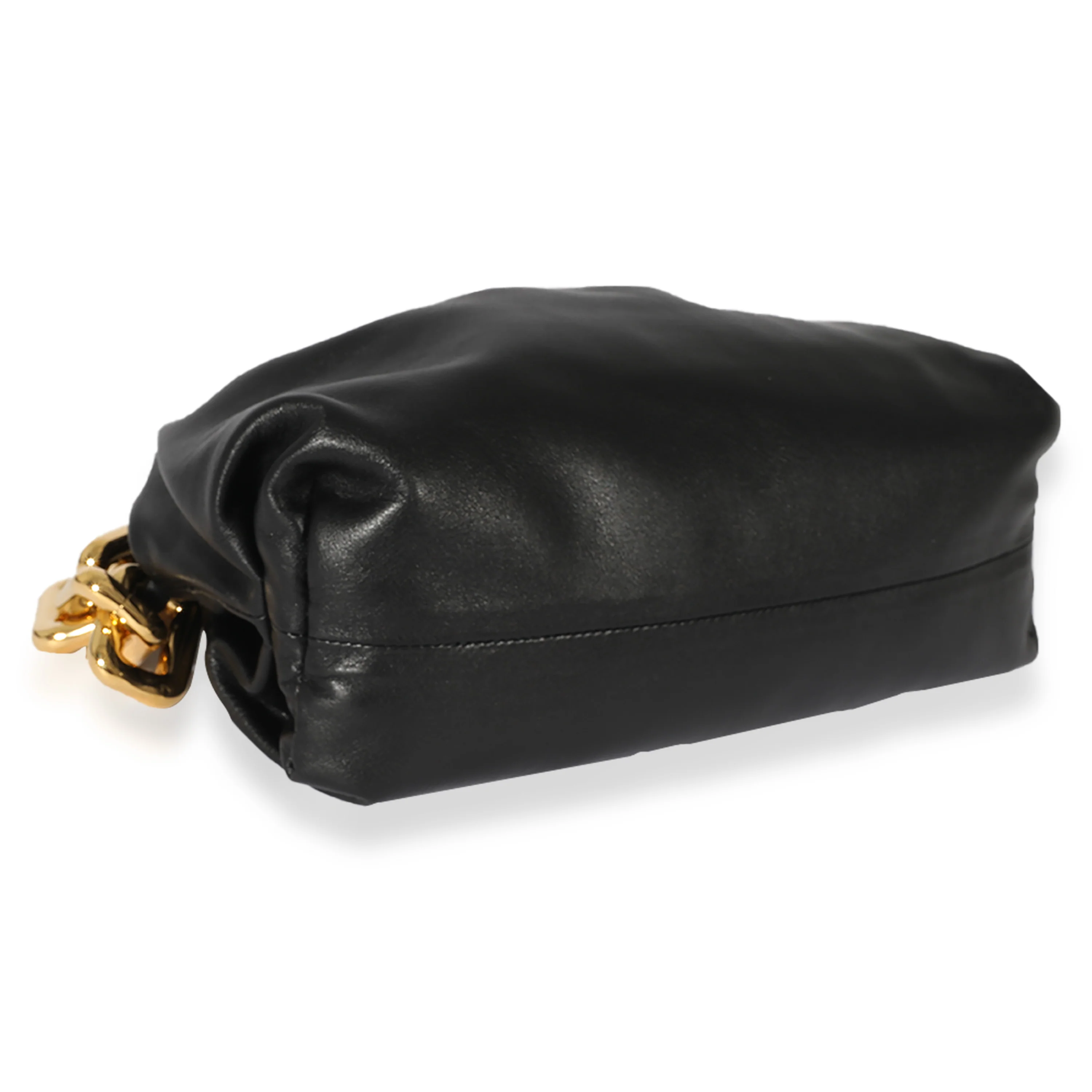 Bottega Veneta Black Lambskin Chain Pouch - Image 6
