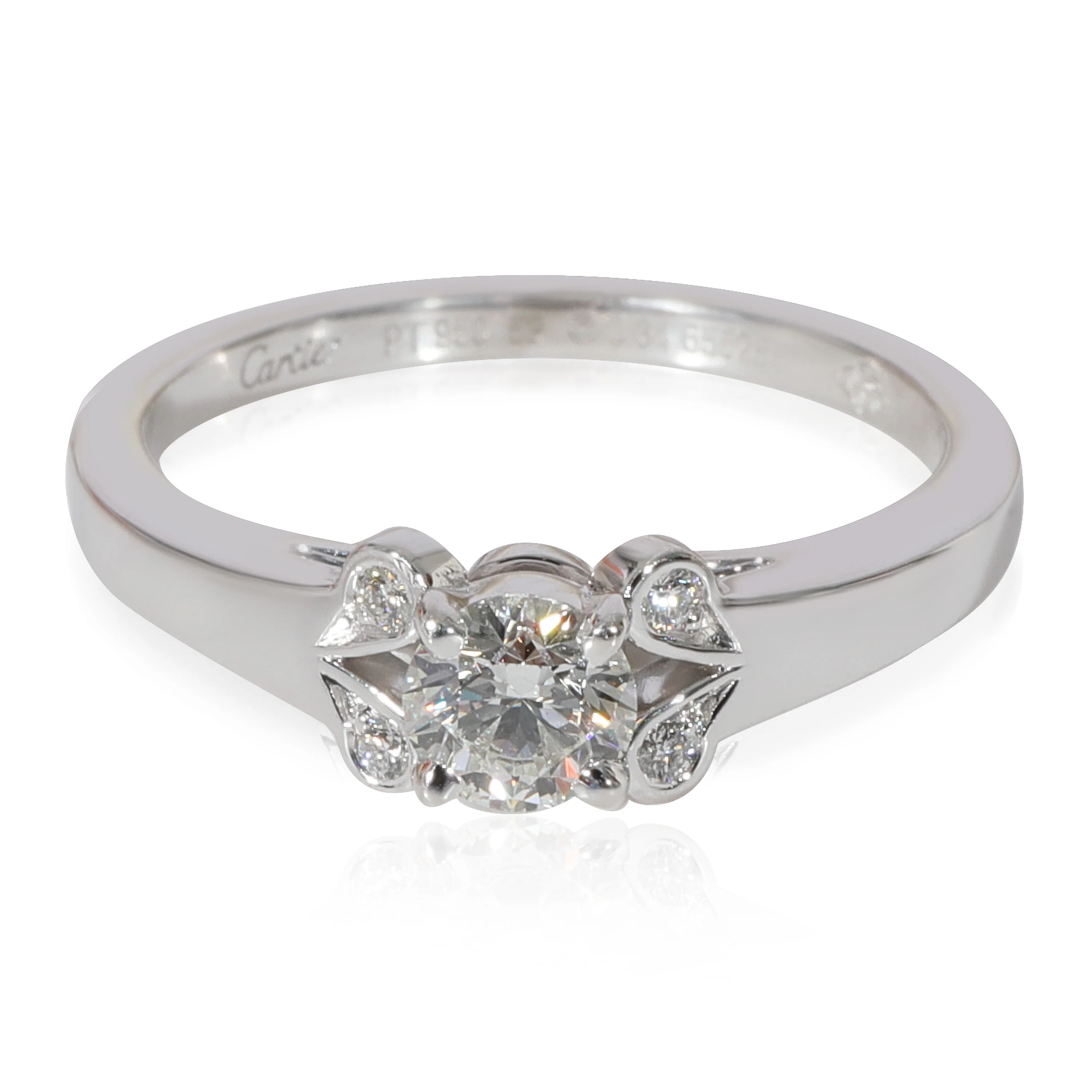 Cartier Ballerine Diamond Engagement Ring in 950 Platinum H VVS2 0.37 CT