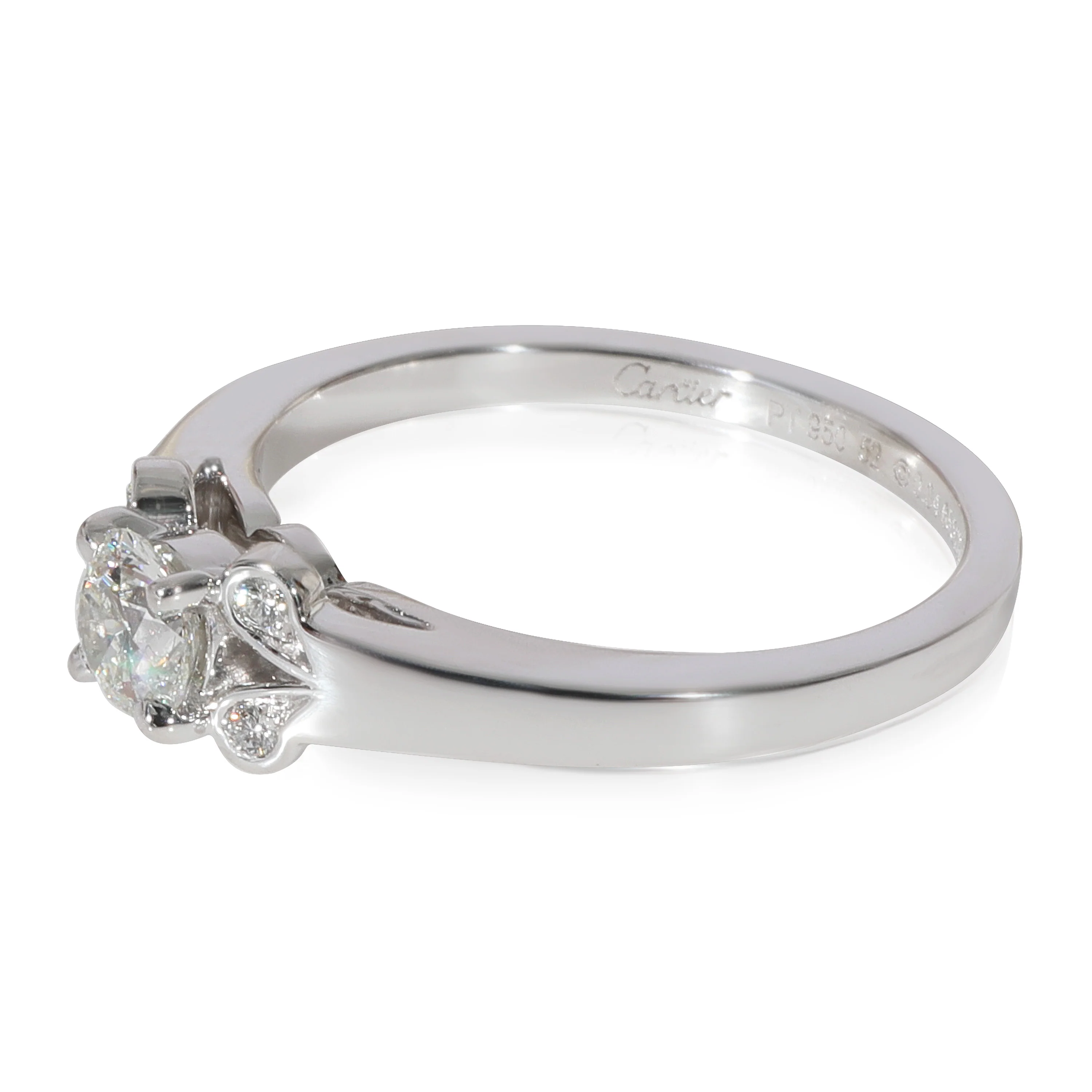 Cartier Ballerine Diamond Engagement Ring in 950 Platinum H VVS2 0.37 CT - Image 2