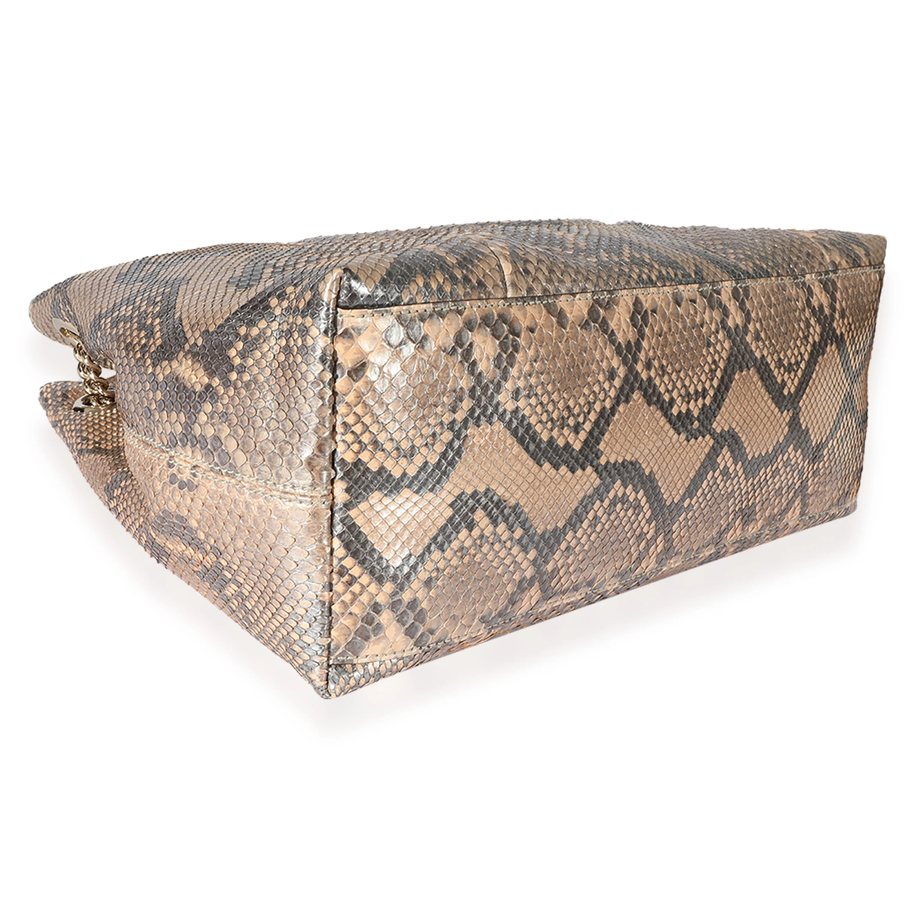 Metallic Python Medium Soho Chain Shoulder Bag - Image 6