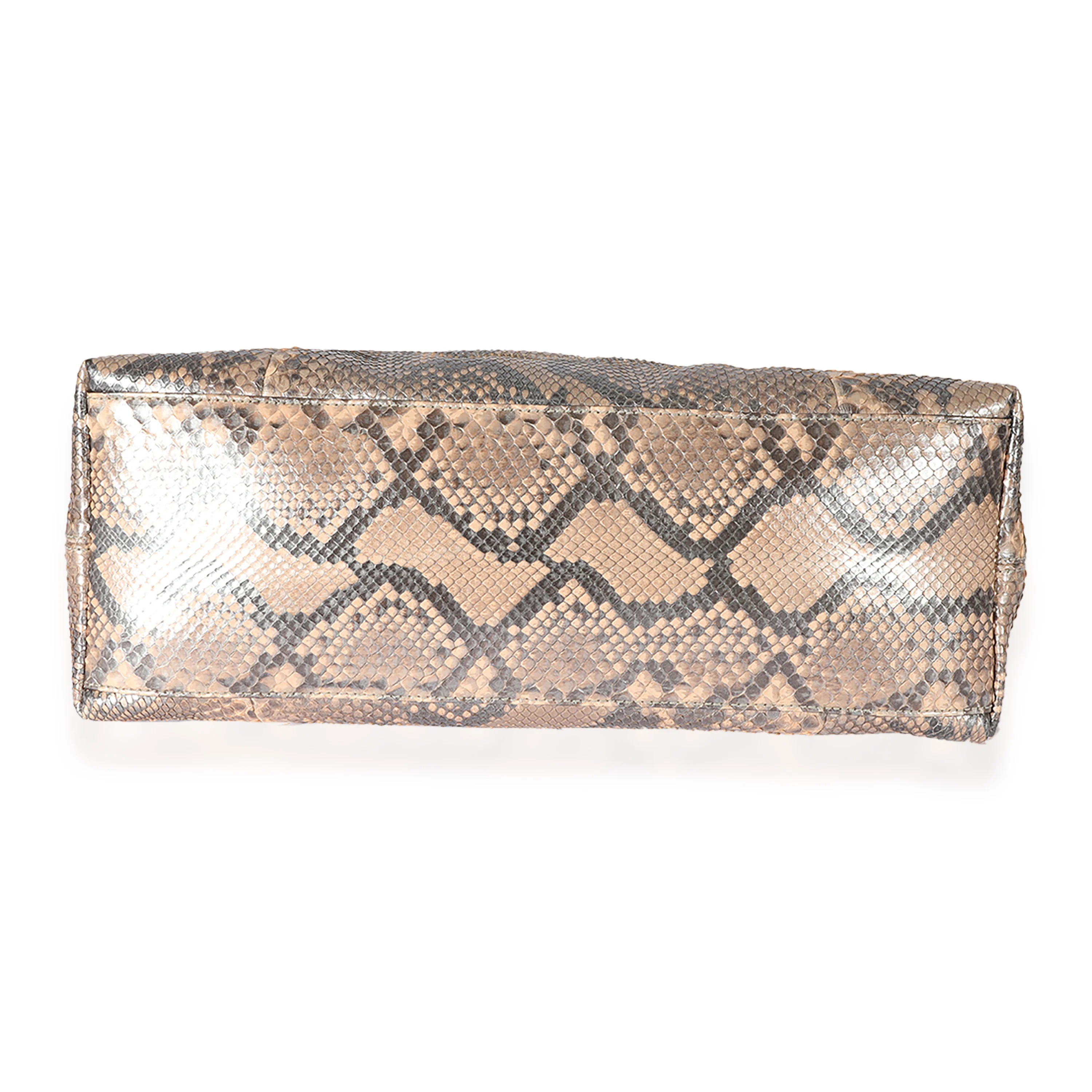 Metallic Python Medium Soho Chain Shoulder Bag - Image 7