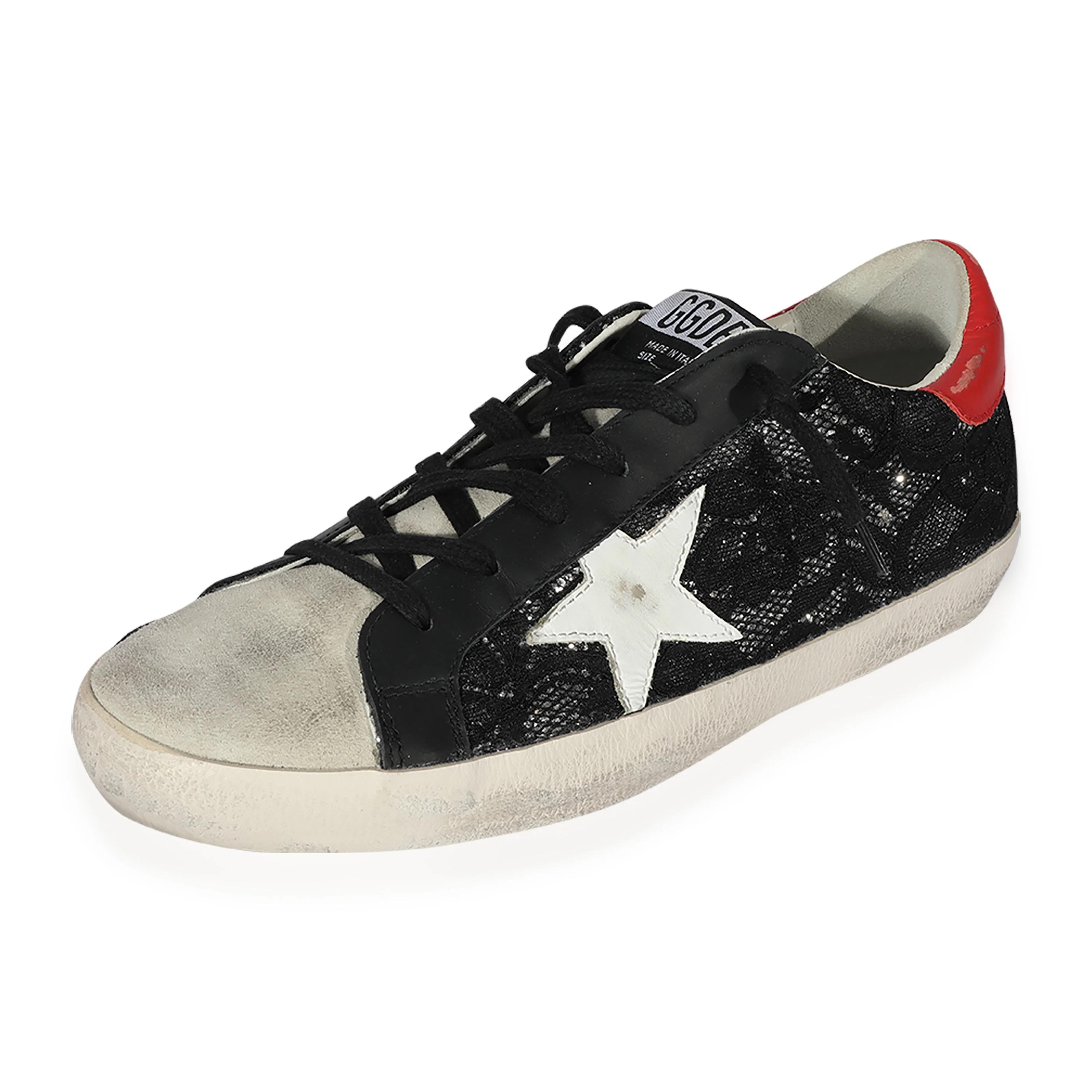 Golden Goose Wmns Superstar Black Red - Image 2