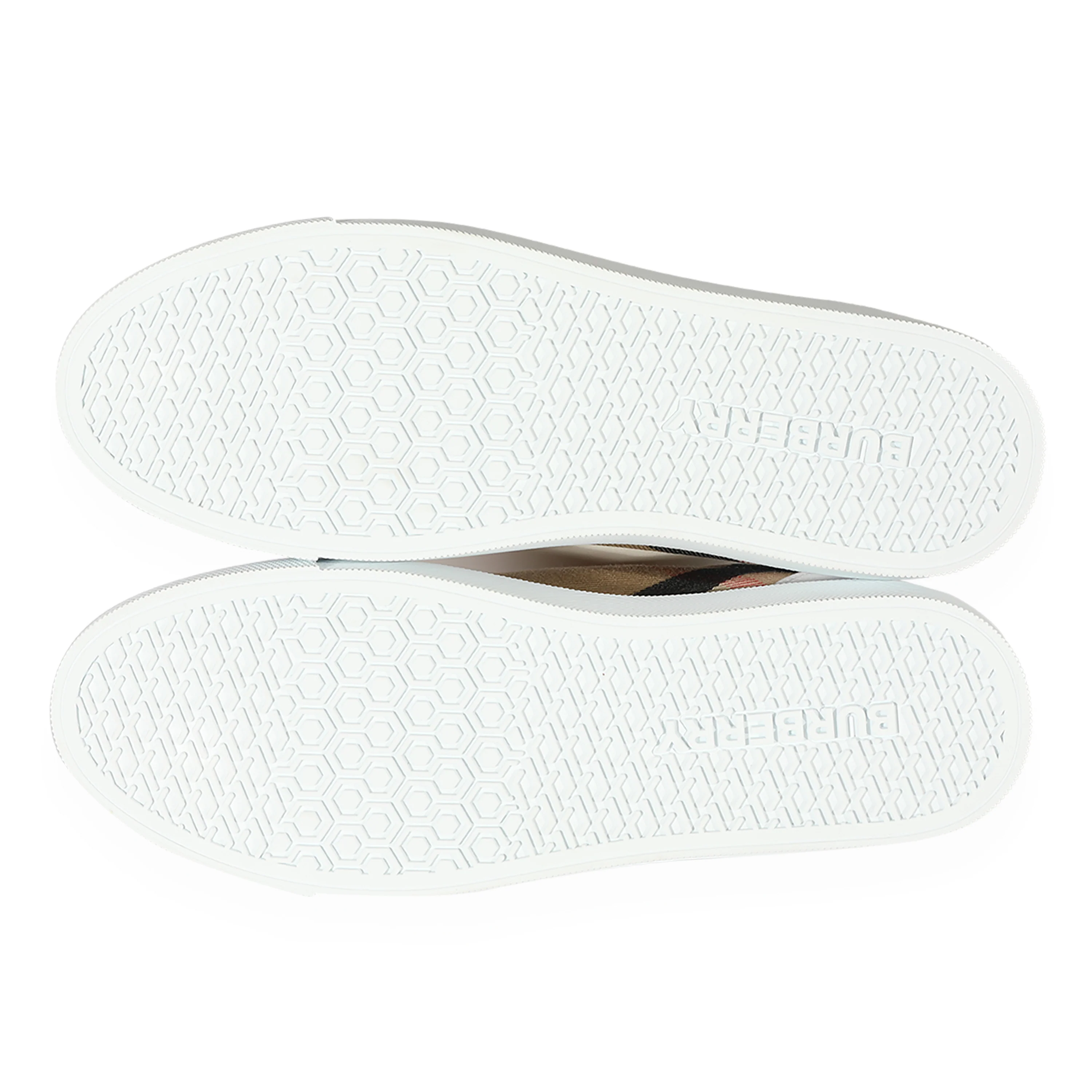 Burberry House Check & Leather Optic White - Image 5
