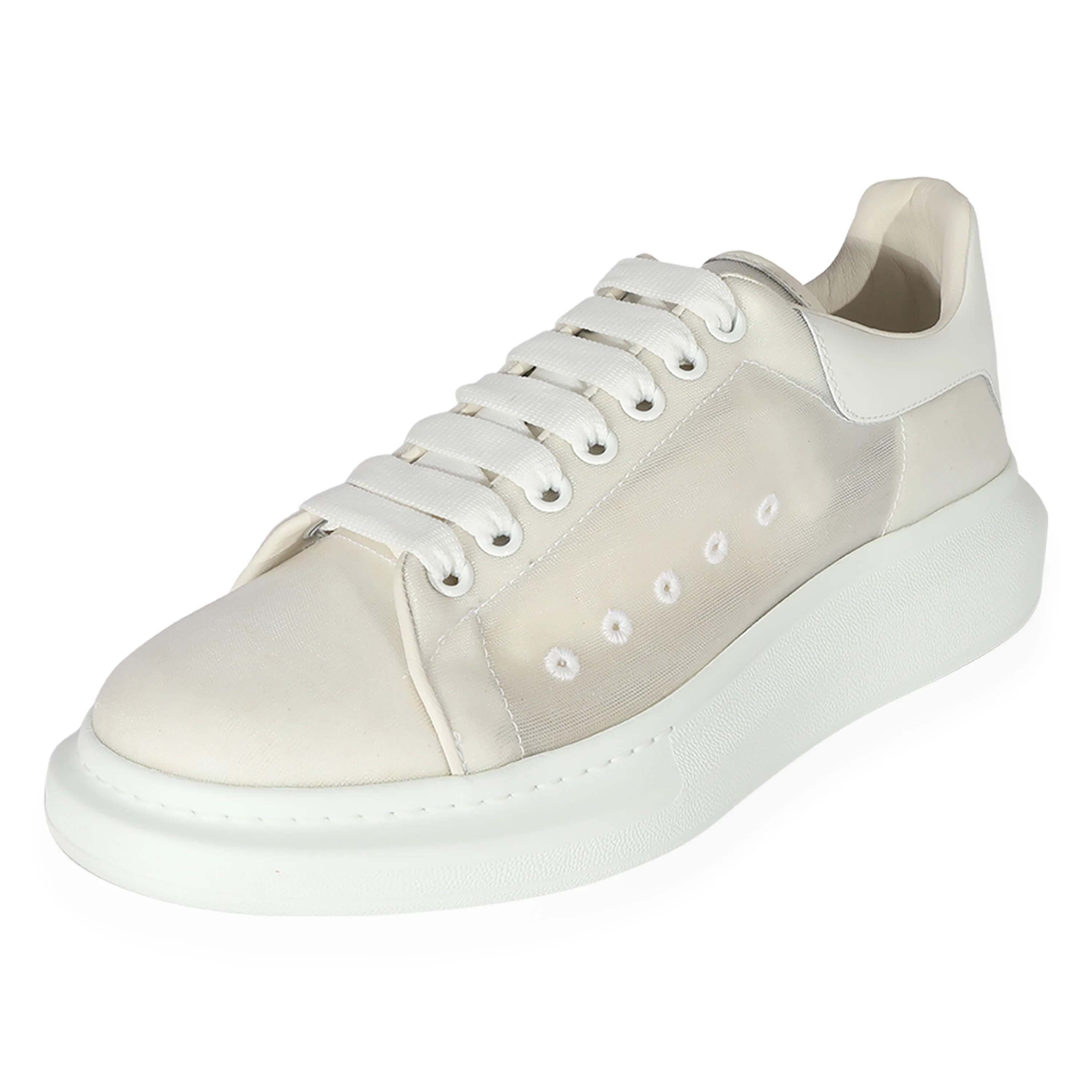 Alexander McQueen Oversized Sneaker White Nylon - Image 2