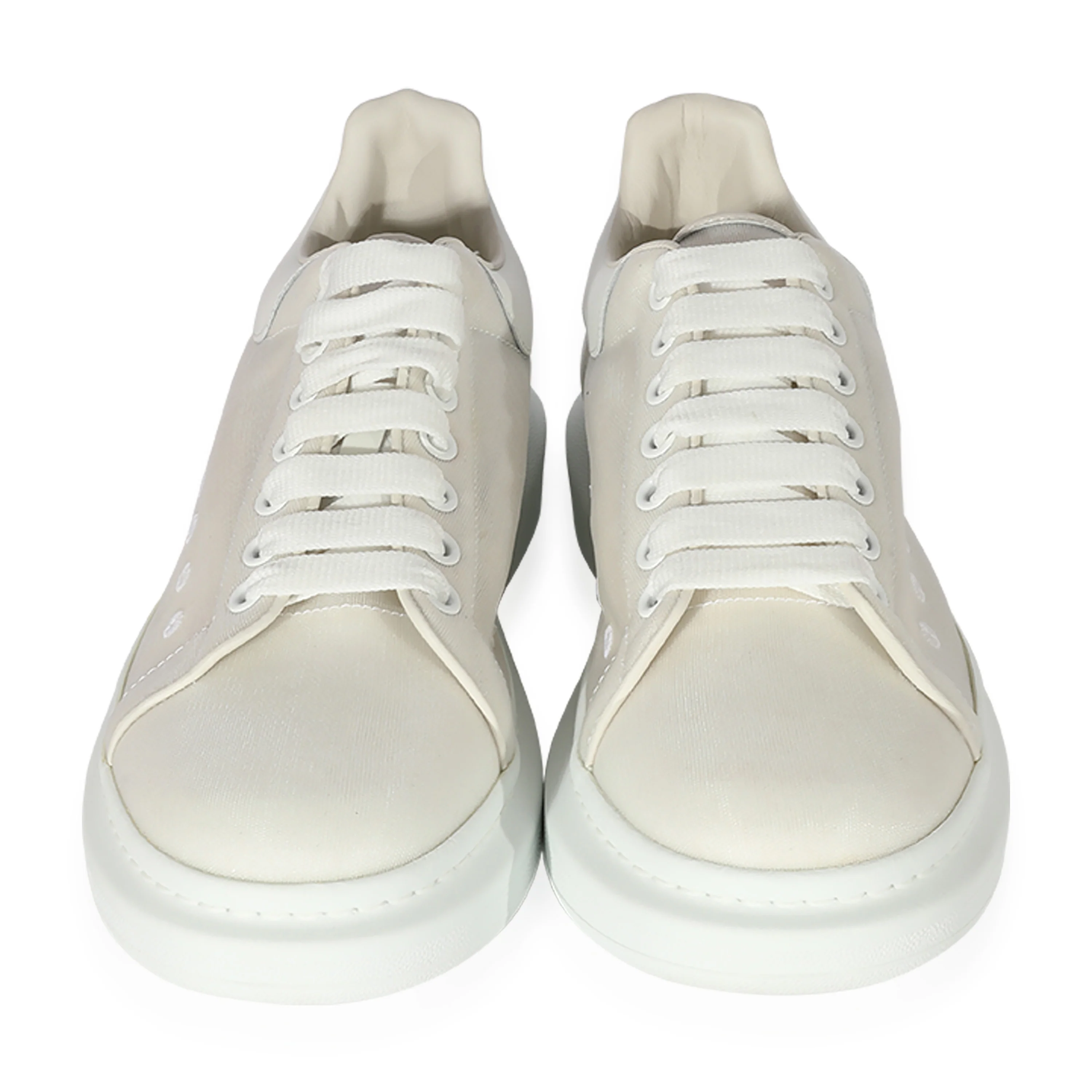 Alexander McQueen Oversized Sneaker White Nylon - Image 3
