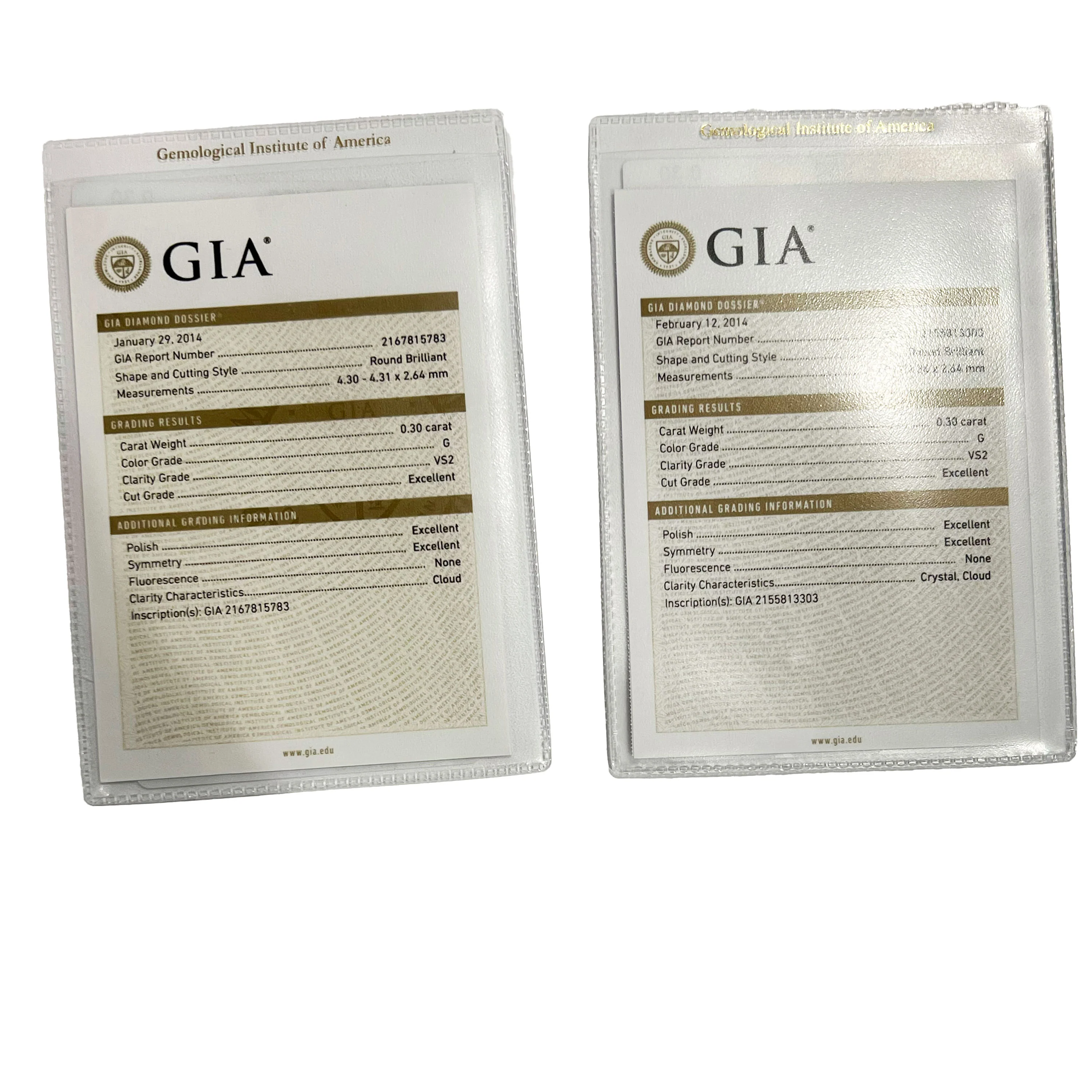 Blue Nile Diamond Stud Earring in Platinum G VS2 0.6 CTW - Image 2
