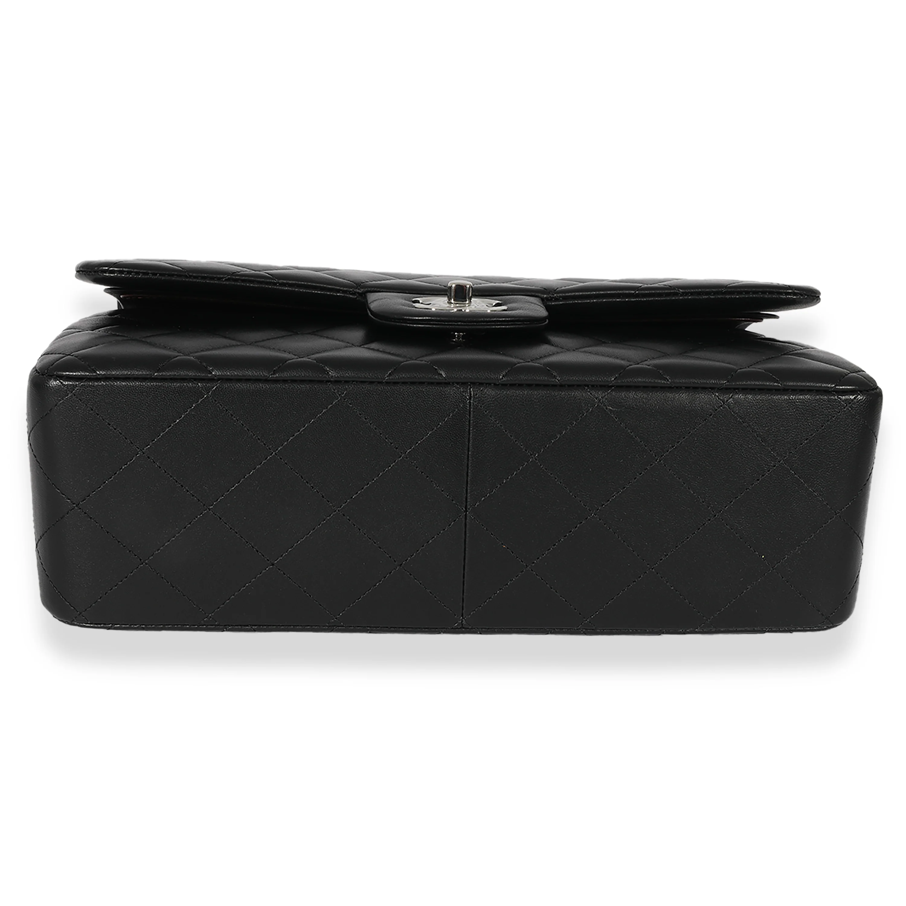 Chanel Black Quilted Lambskin Jumbo Double Flap Bag - Image 5