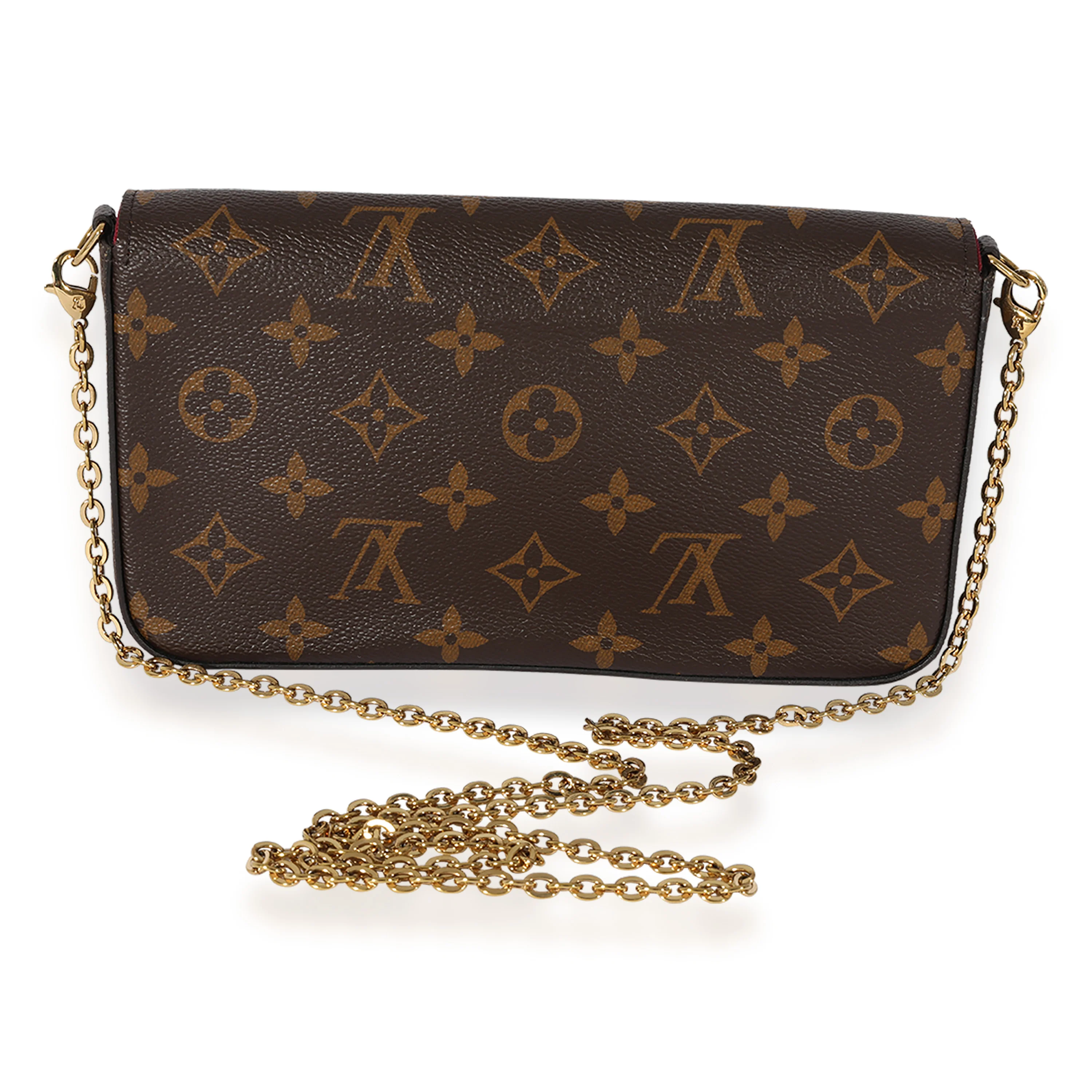 Louis Vuitton Fuchsia & Monogram Canvas Félicie Pochette - Image 3