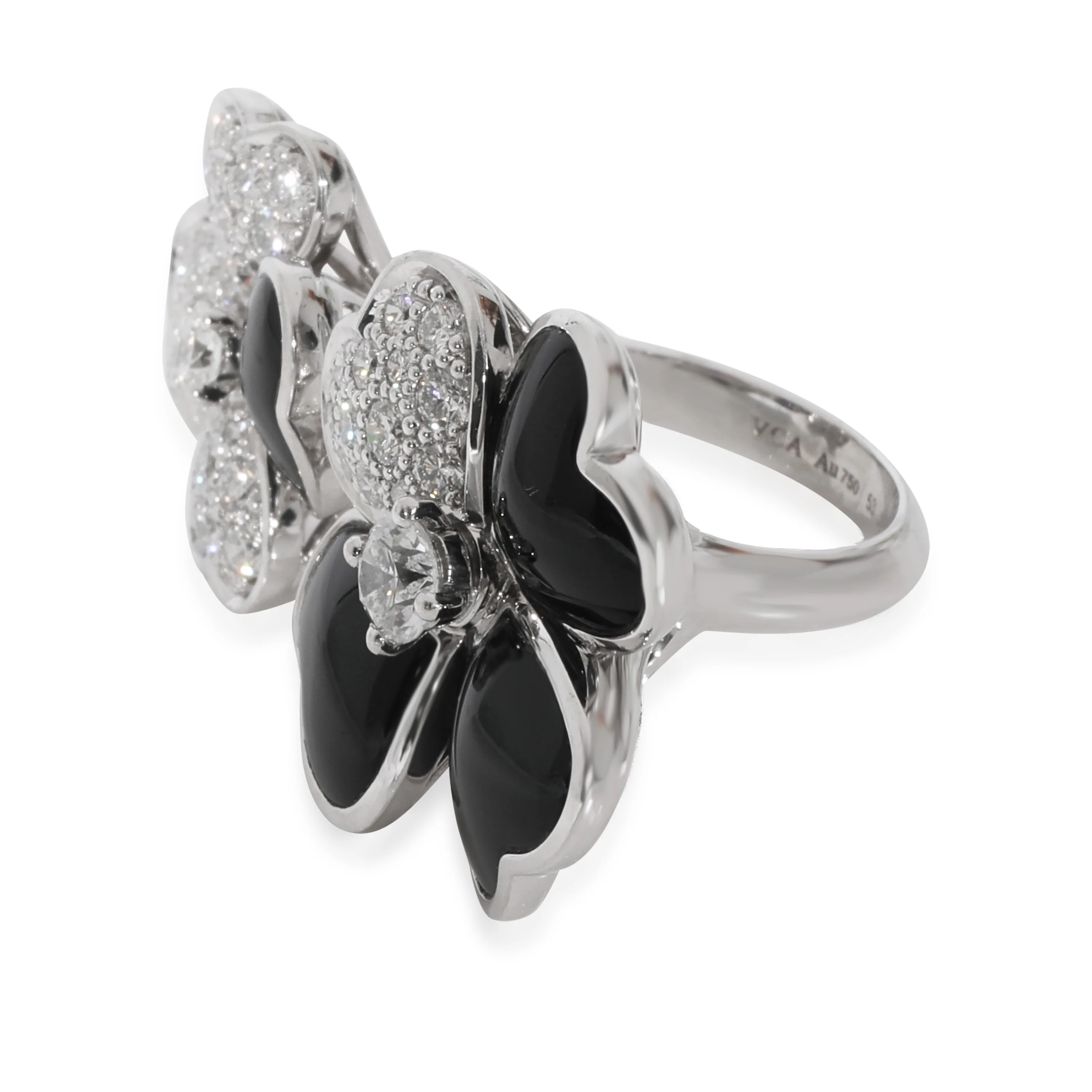 Van Cleef & Arpels Cosmos Between the Finger Diamond Ring in 18k White Gold - Image 2