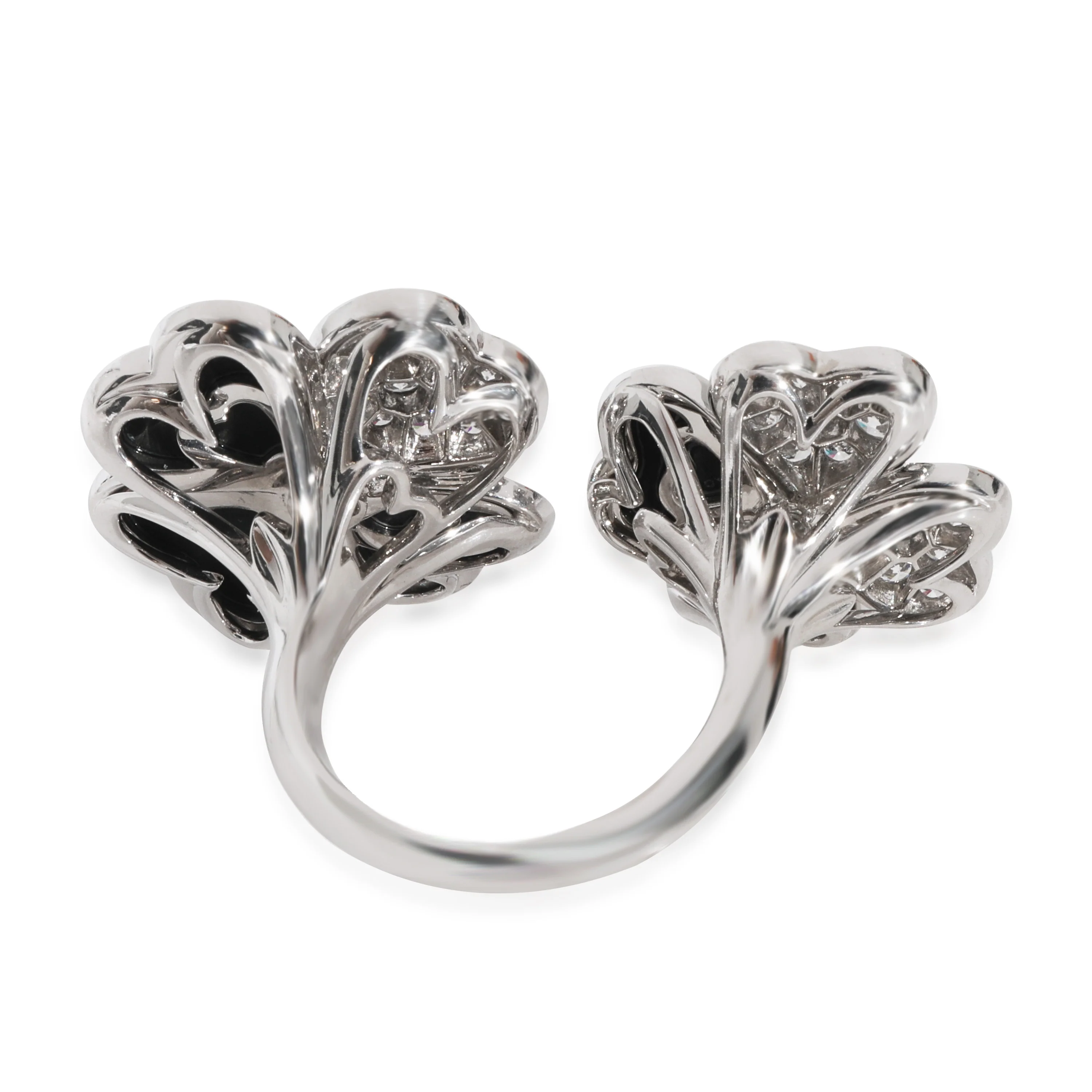 Van Cleef & Arpels Cosmos Between the Finger Diamond Ring in 18k White Gold - Image 3