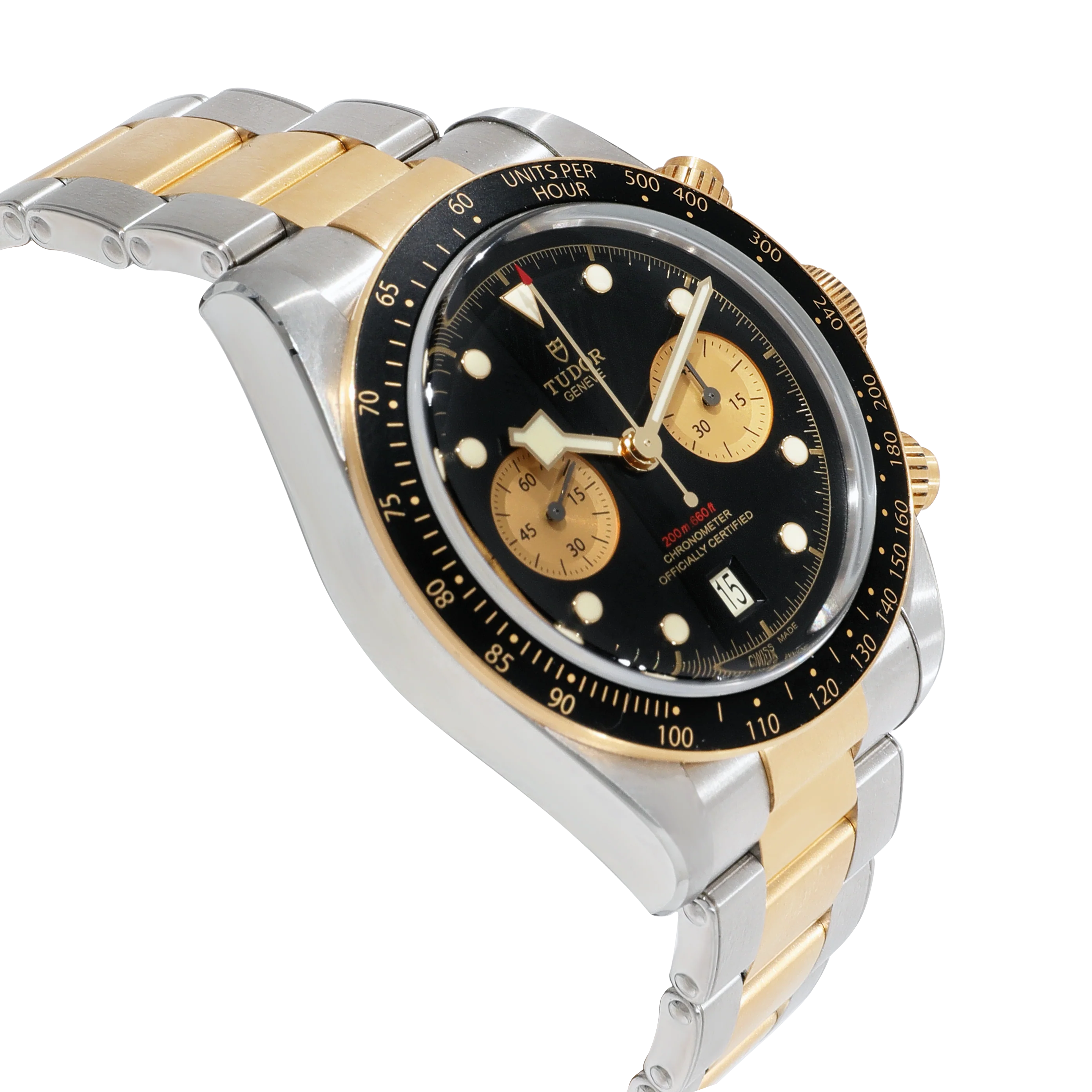 Tudor Black Bay Chrono 79363N Mens Watch in 18kt Stainless Steel/Yellow Gold - Image 2