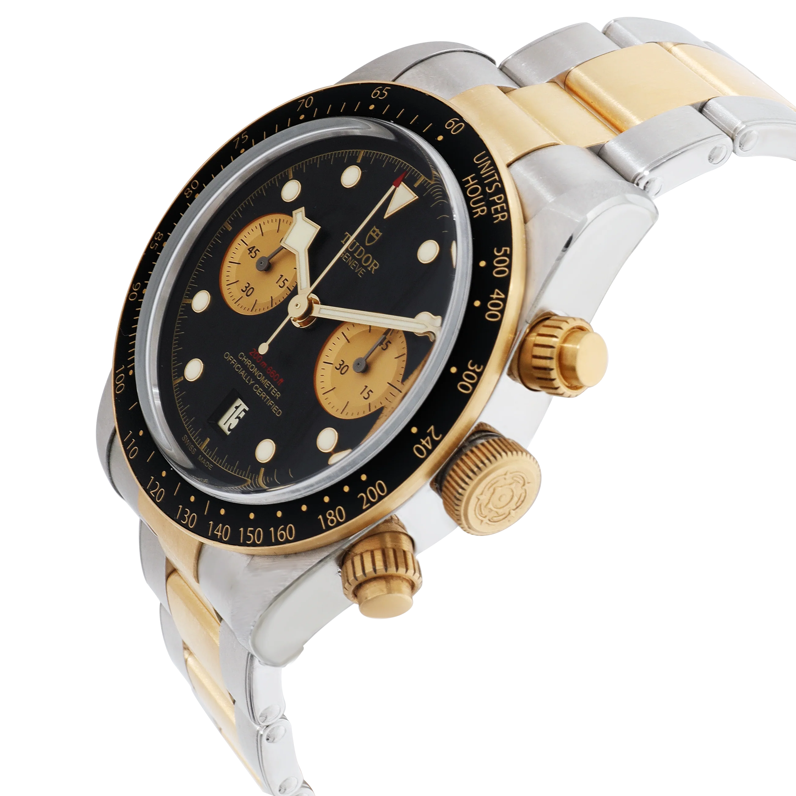 Tudor Black Bay Chrono 79363N Mens Watch in 18kt Stainless Steel/Yellow Gold - Image 3