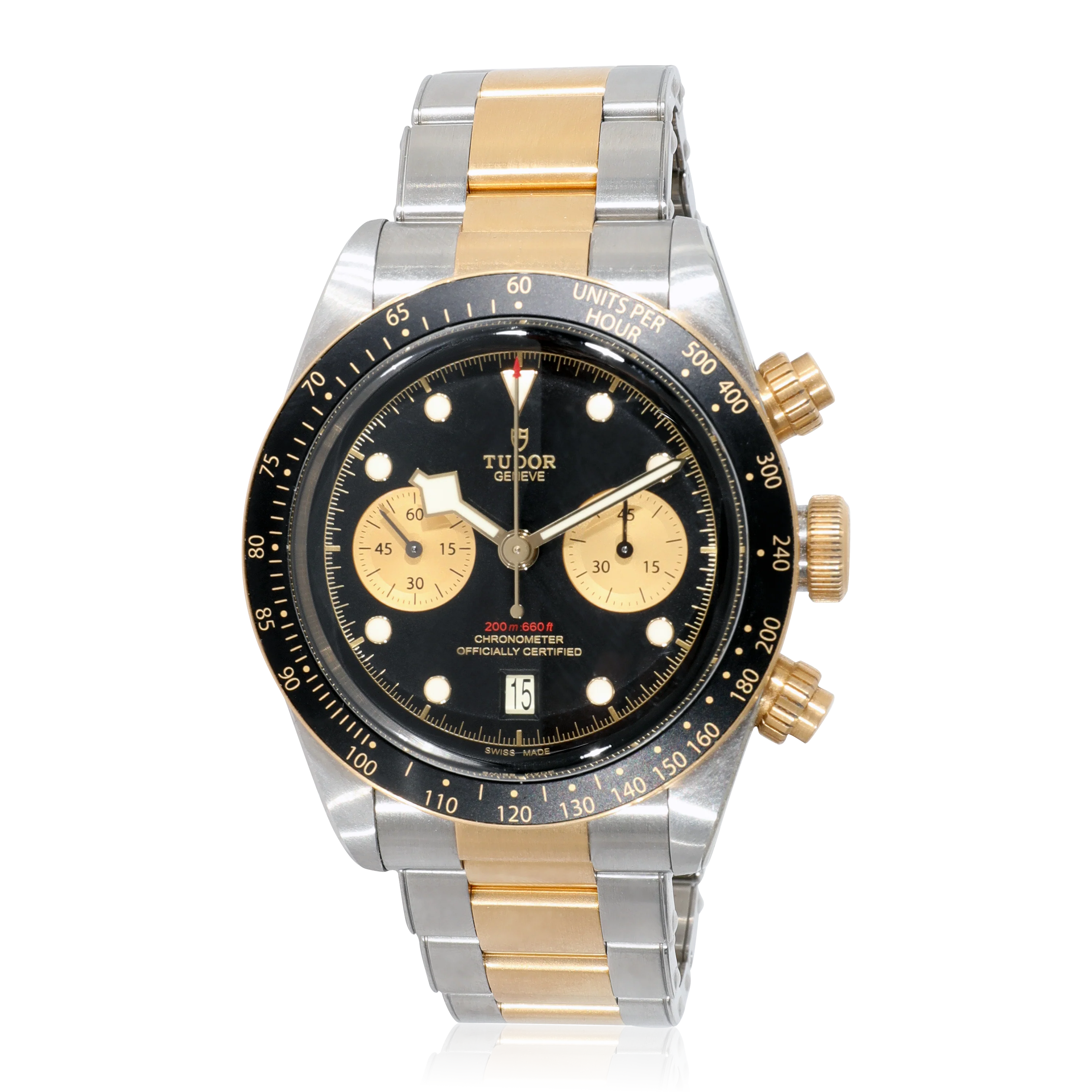 Tudor Black Bay Chrono 79363N Mens Watch in 18kt Stainless Steel/Yellow Gold - Image 5