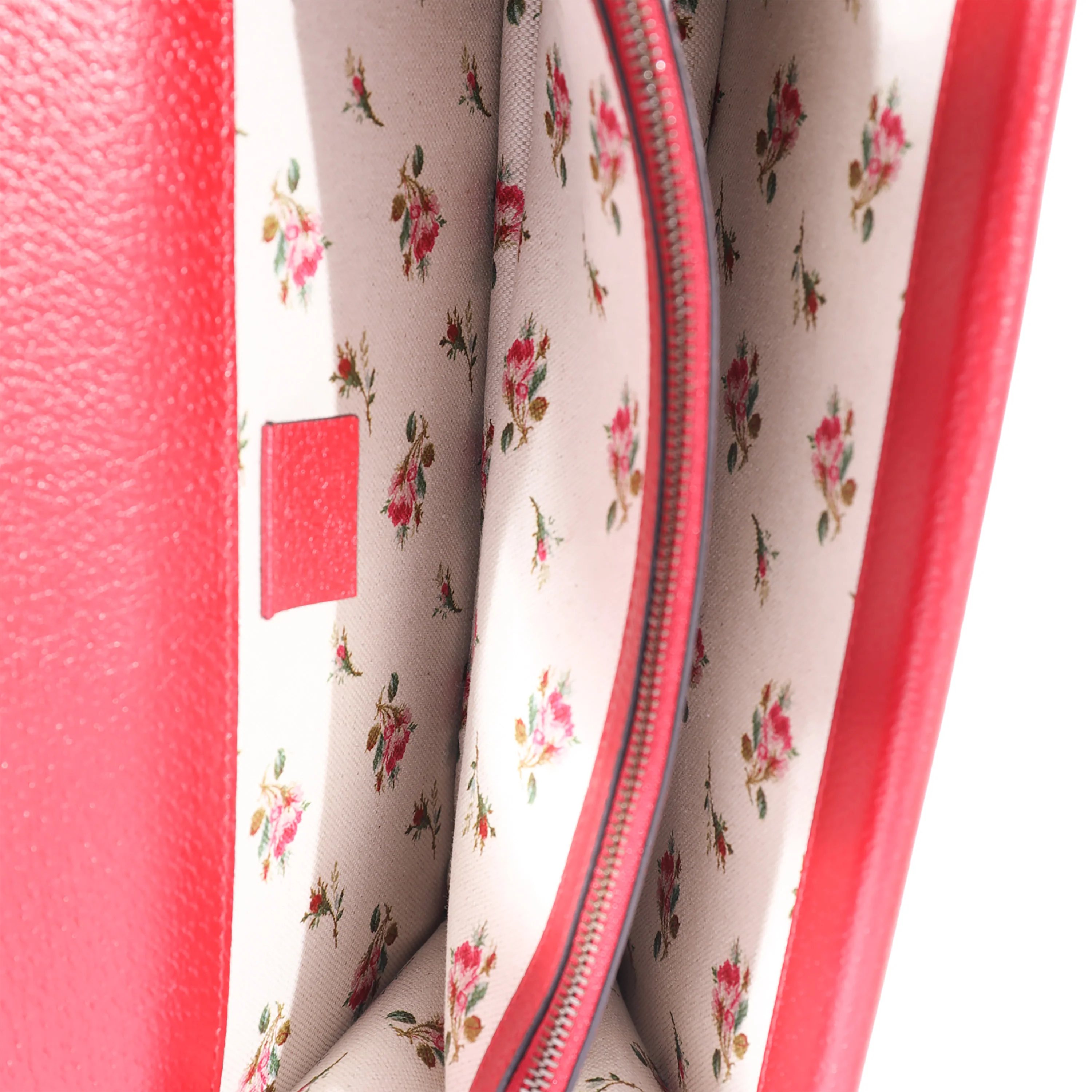 Gucci Red Leather Floral Embroidered Small Dionysus - Image 4