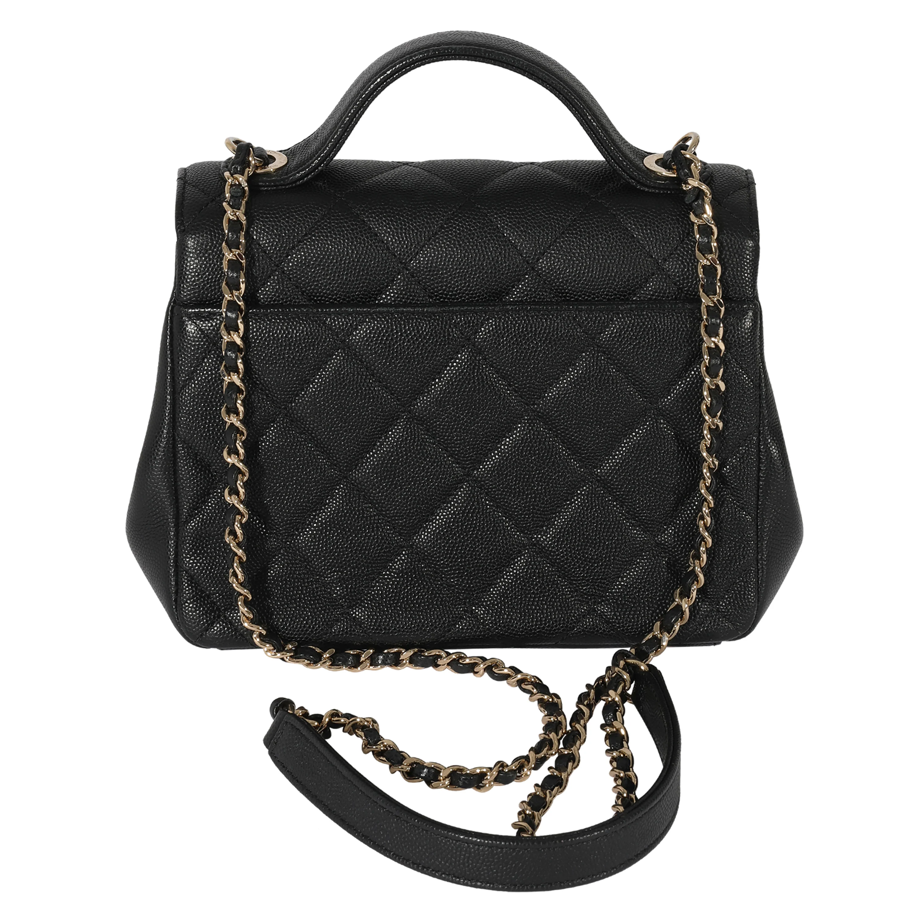 Chanel Black Caviar Small Business Affinity Flap - Image 3