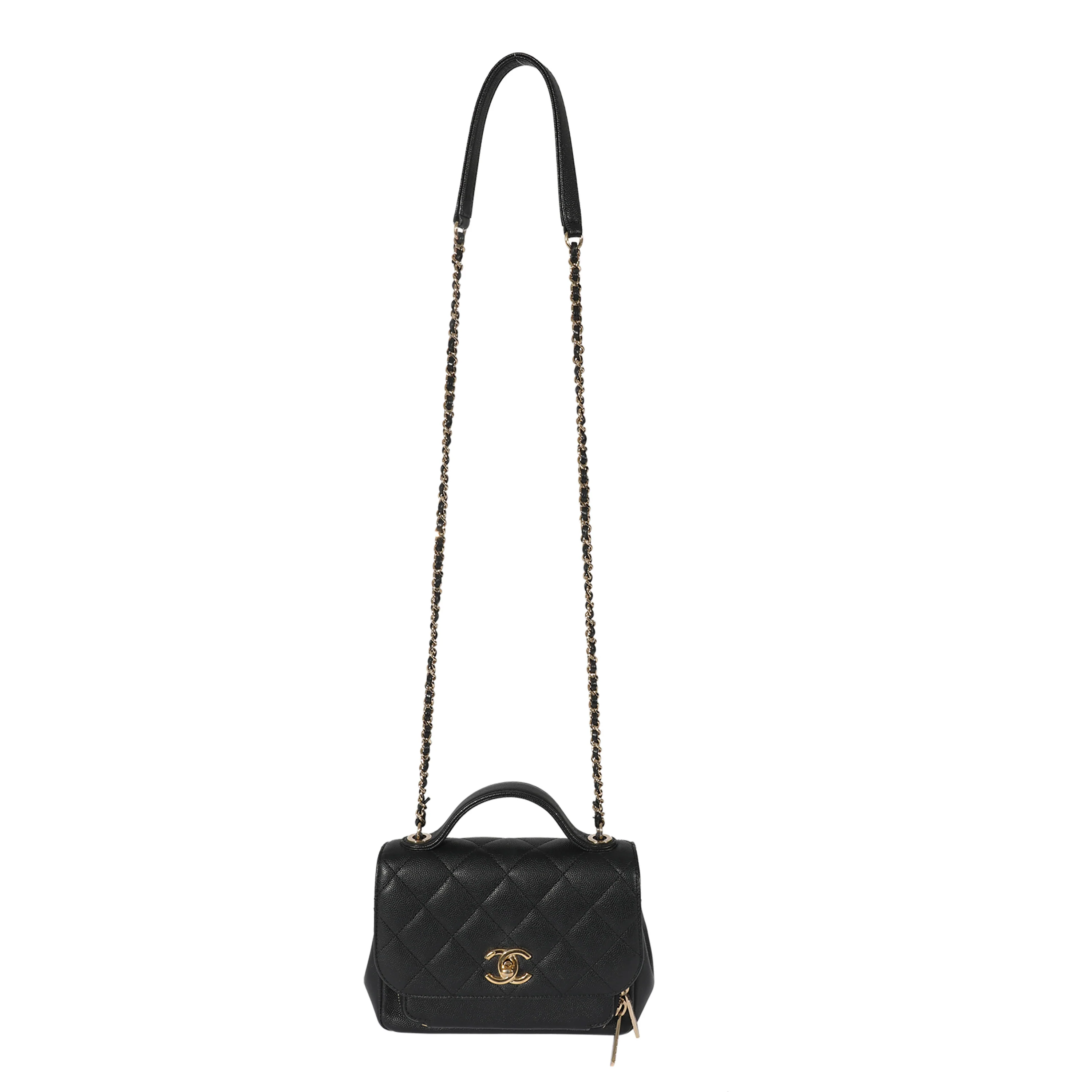 Chanel Black Caviar Small Business Affinity Flap - Image 4