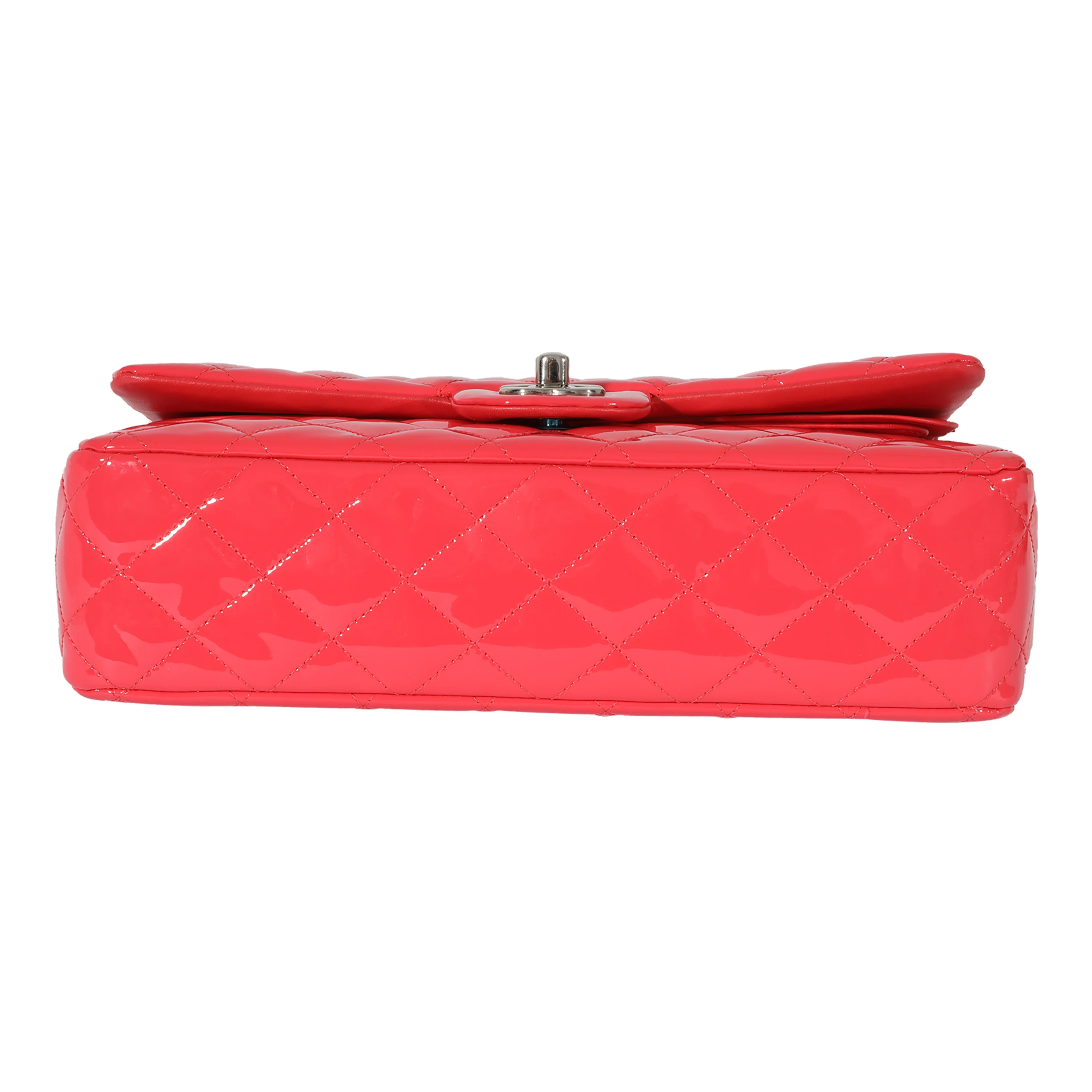 Chanel Patent Fuchsia Medium Classic Flap Bag - Image 5