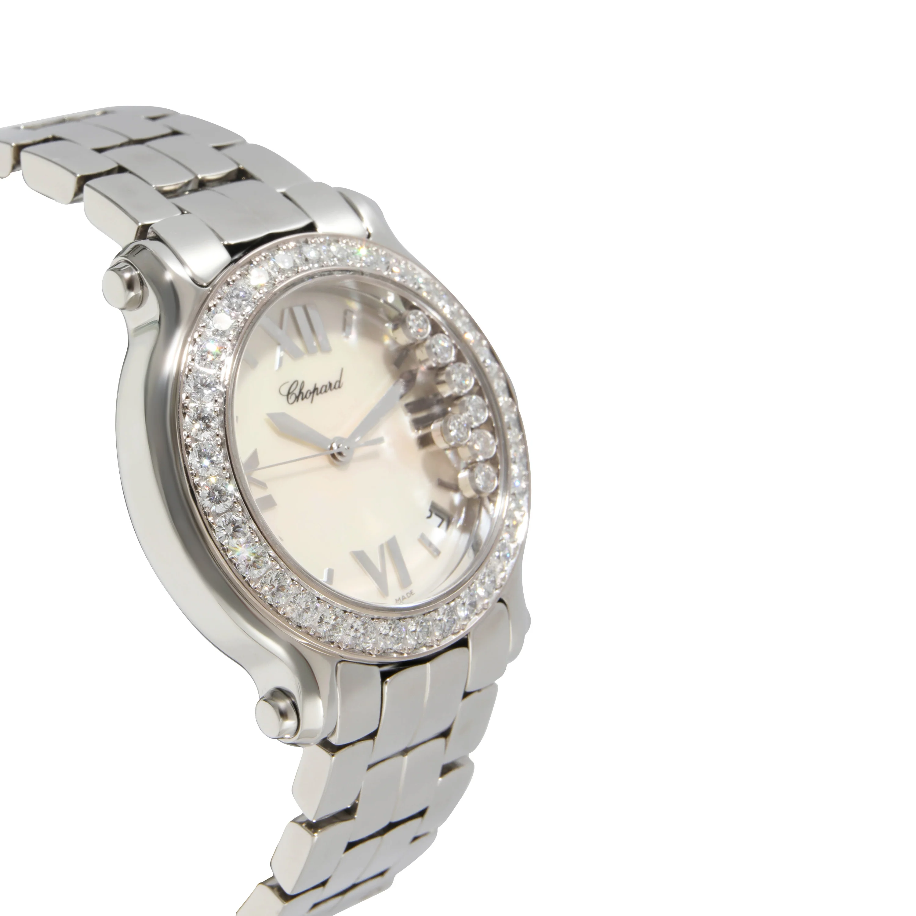 Chopard Happy Sport 6408 Unisex Watch in  Stainless Steel/White Gold - Image 2