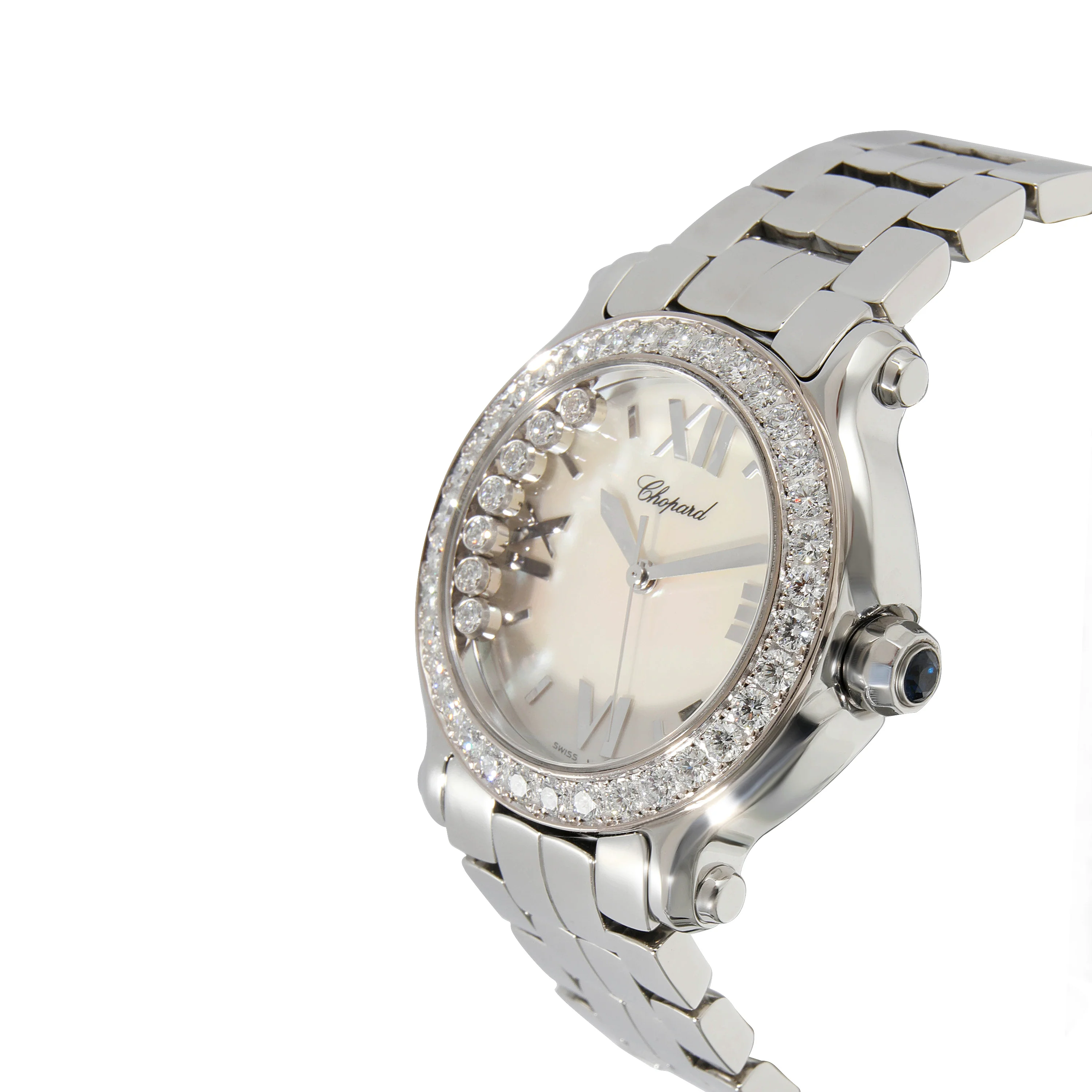 Chopard Happy Sport 6408 Unisex Watch in  Stainless Steel/White Gold - Image 3